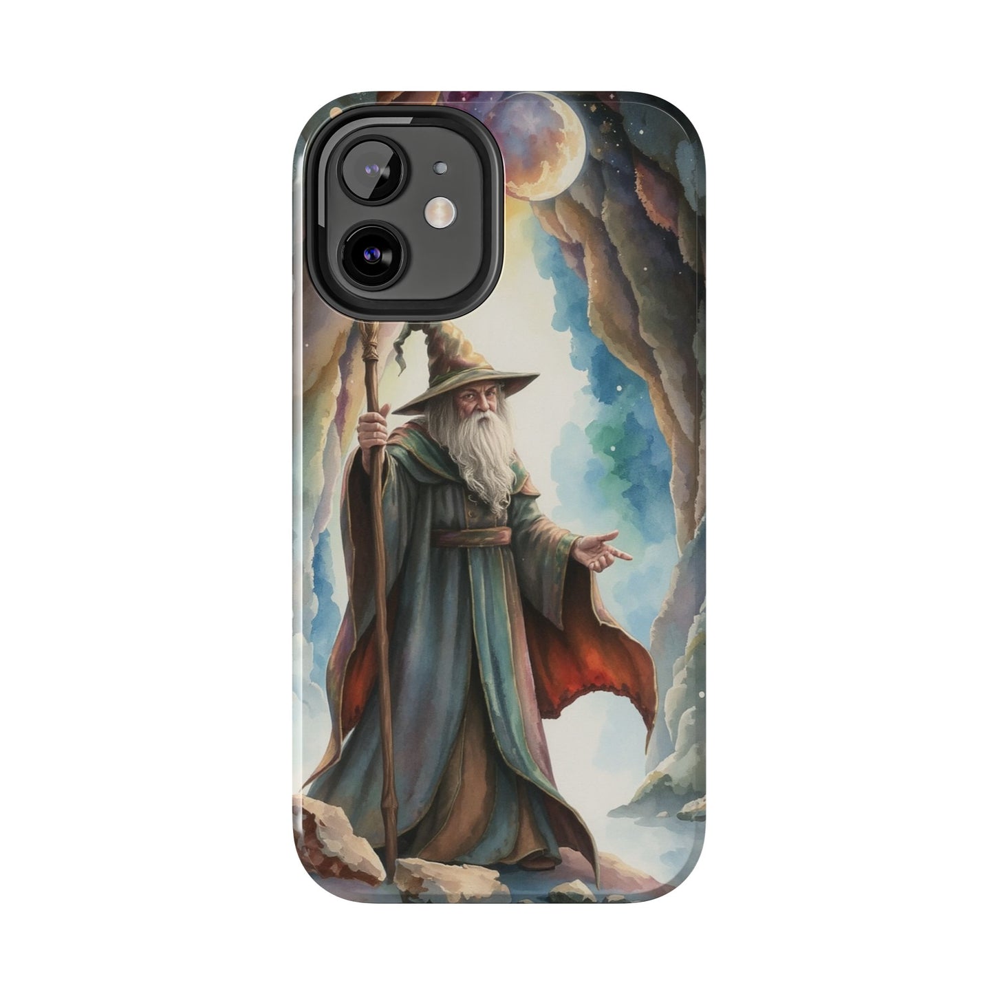 Magical Wizard Phone Case - Tough, Durable Phone Cover for Fantasy Lovers, Geek Gift, Unique Design, Celestial Phone Accessory