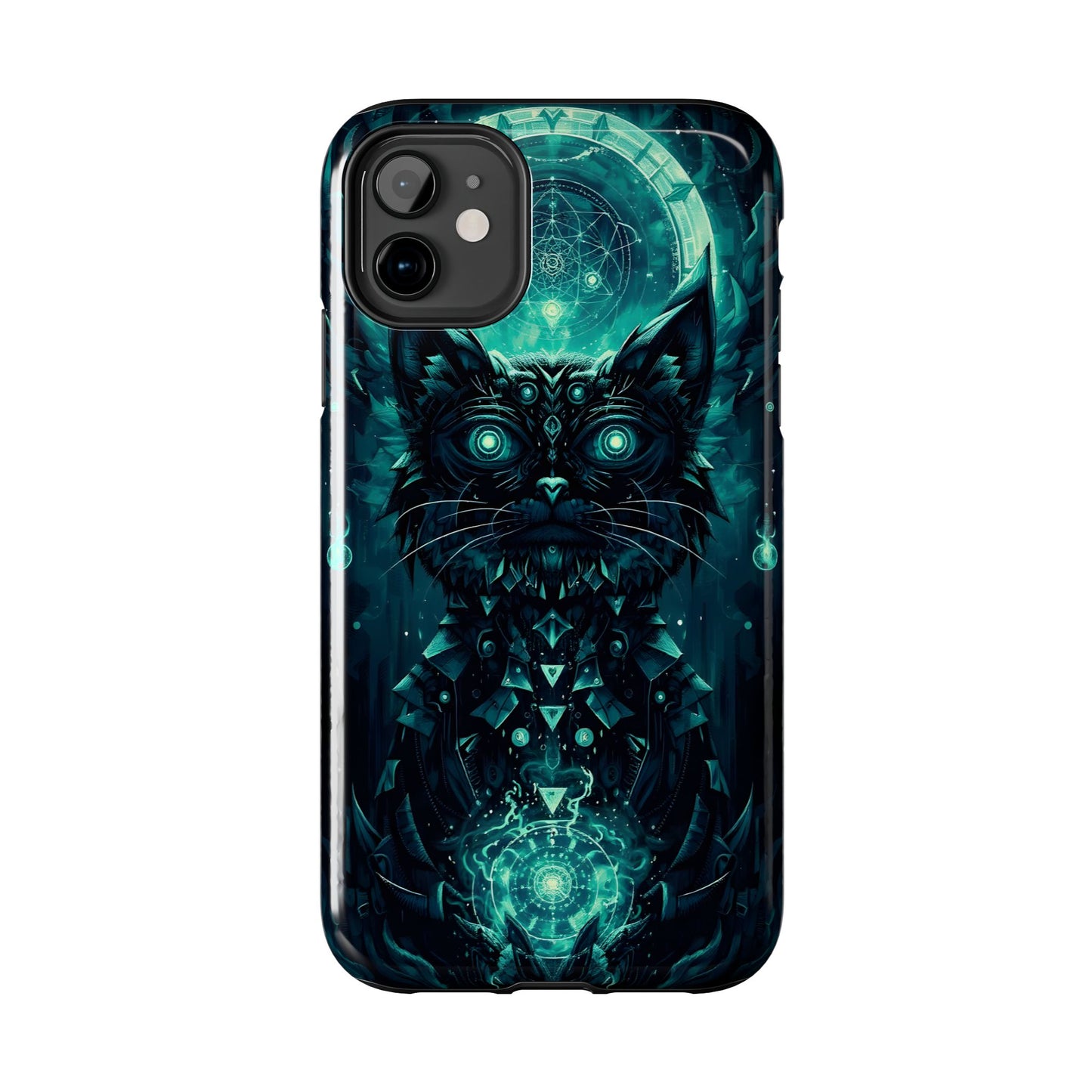 Mystical Dark Cat Phone Case - Tough Protective Cover for Cat Lovers - for iPhone