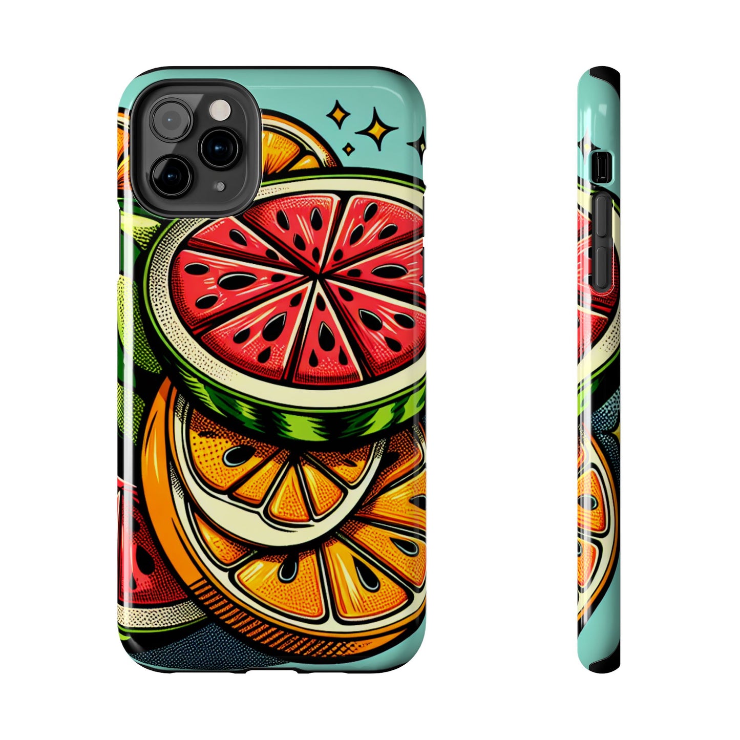 Vibrant Citrus Tough Phone Case - Fruit Slice Design - for iPhone