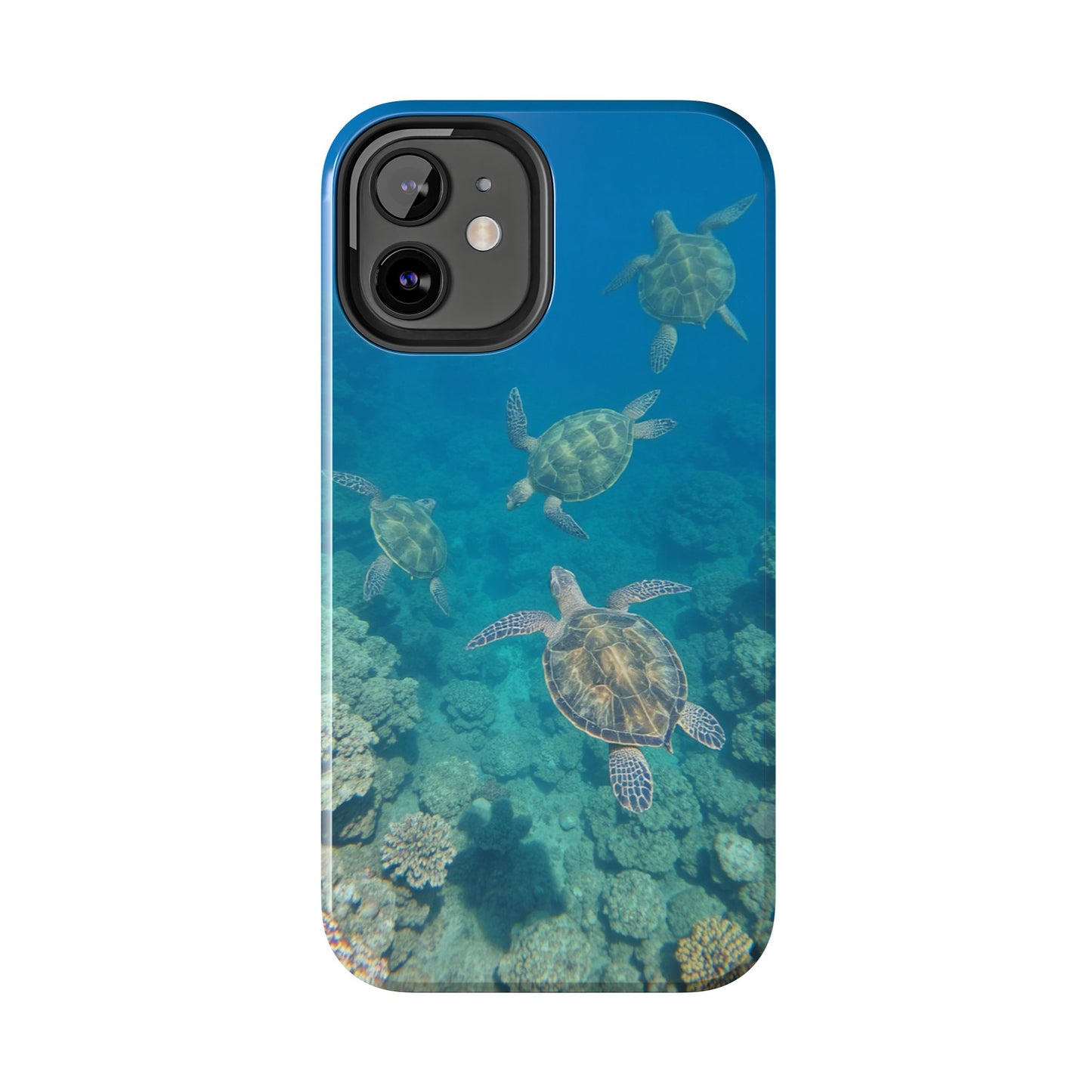 Ocean Turtle Tough Phone Cases - Durable Protection with Marine Art