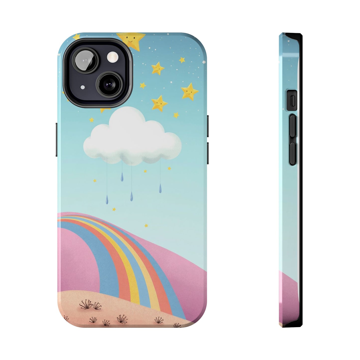 Colorful Rainbow Phone Case - Durable Tough Design for Adventurers