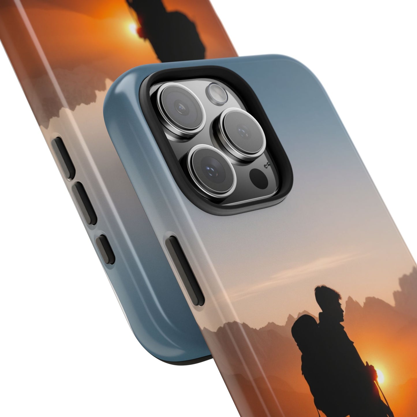 Explorer Adventure Sunset Mountain iPhone Case