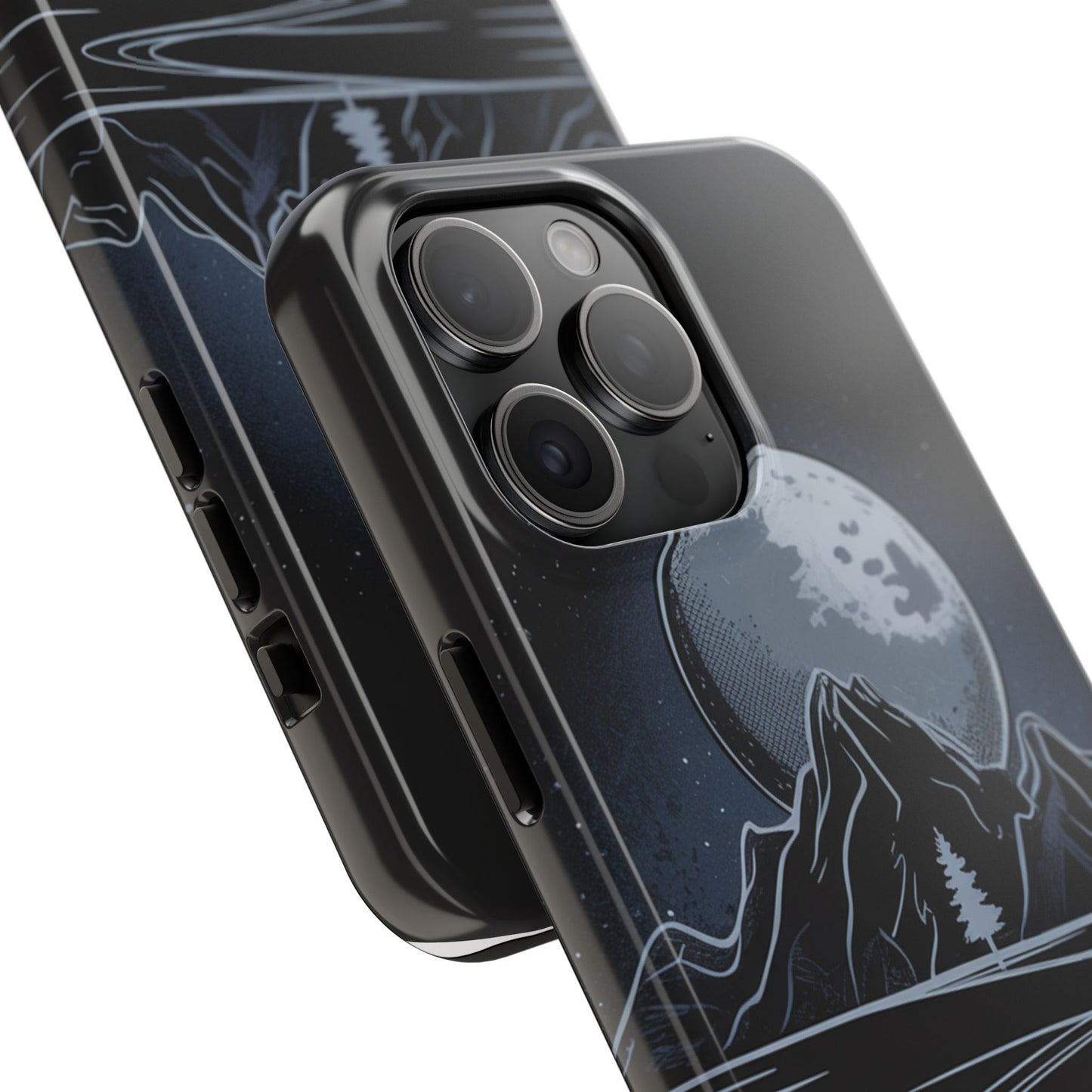 Moonlit Mountain Tough Phone Case Dark Fantasy