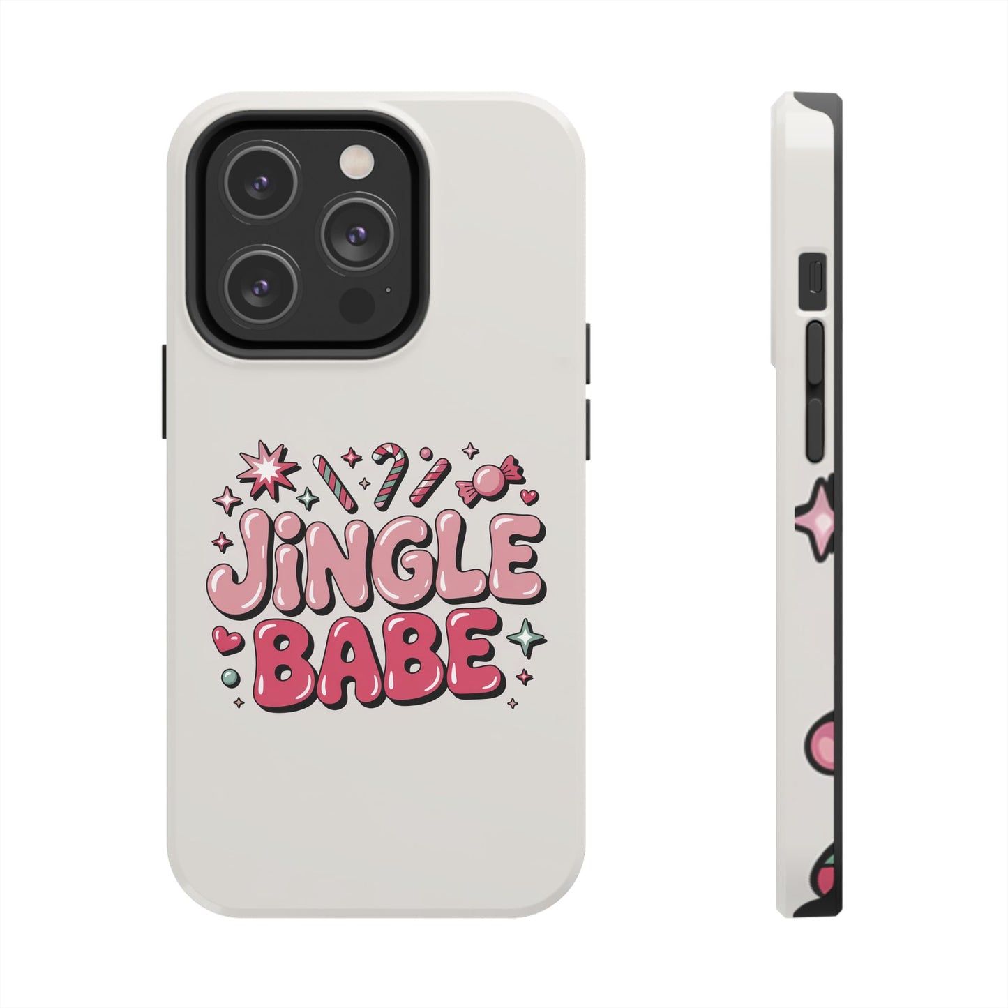 Jingle Babe Tough Phone Case - Festive Holiday Protection for Your iPhone