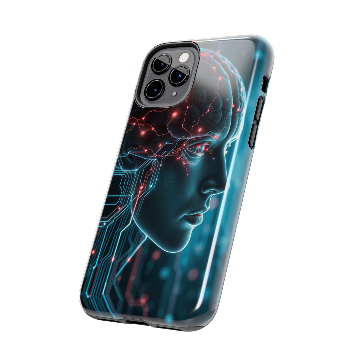 Futuristic Brain Design Tough Phone Case