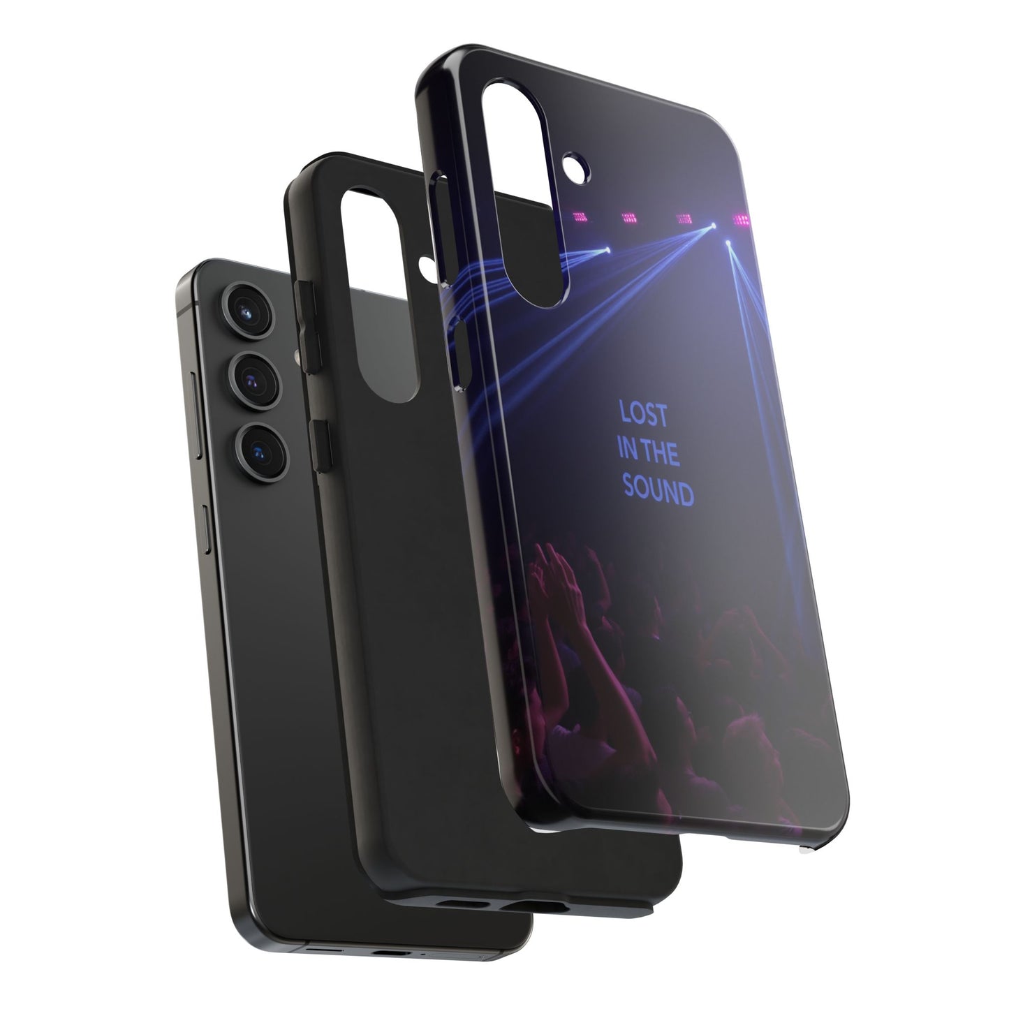 Vibrant Tough Phone Case - 'Lost in the Sound' Design for Music Lovers