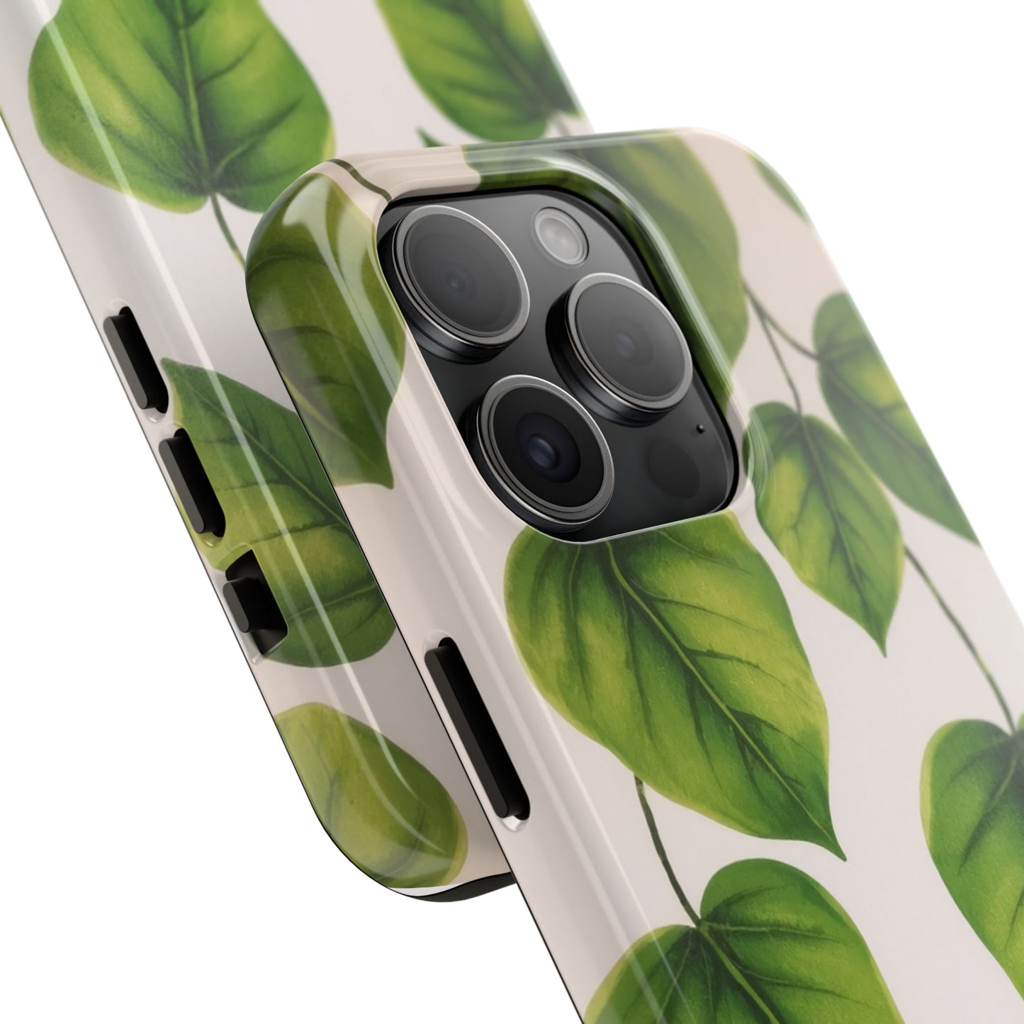 Tough Phone Cases with Green Leaf Design | Eco-Friendly Protection for Nature Lovers