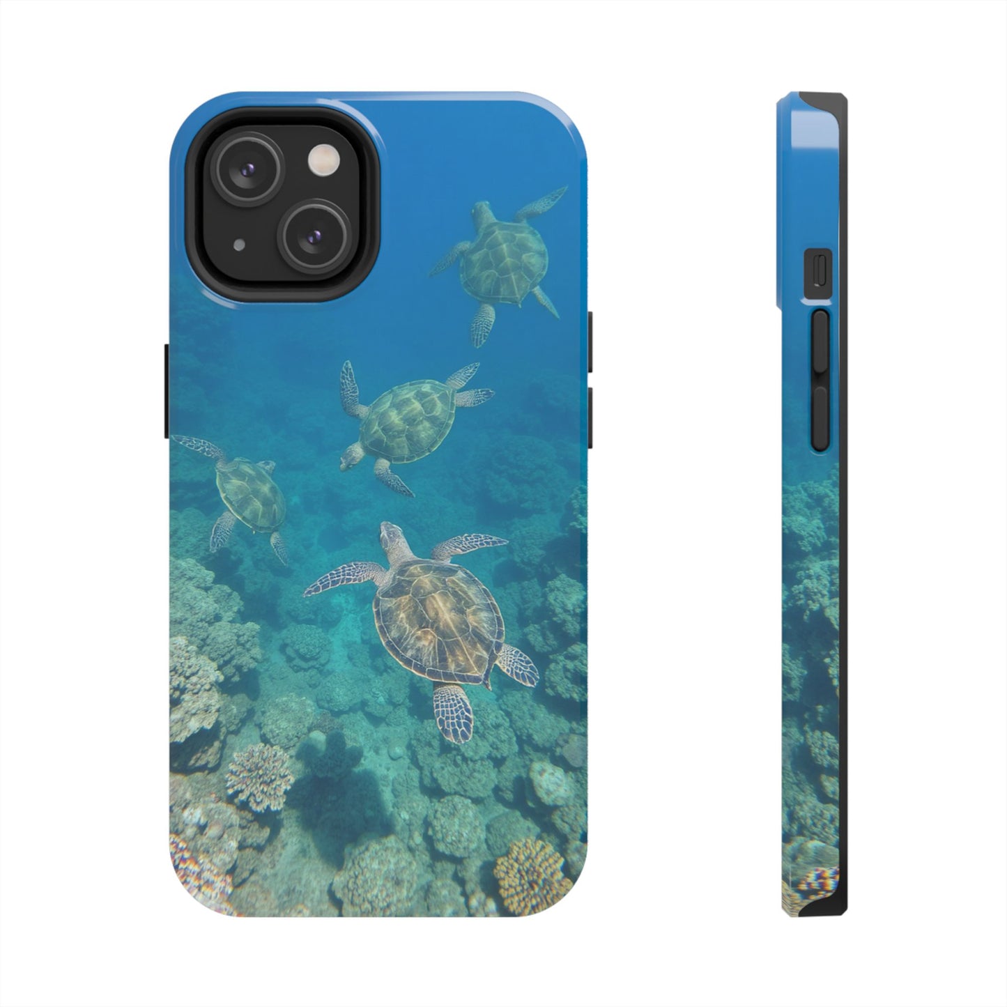 Ocean Turtle Tough Phone Cases - Durable Protection with Marine Art