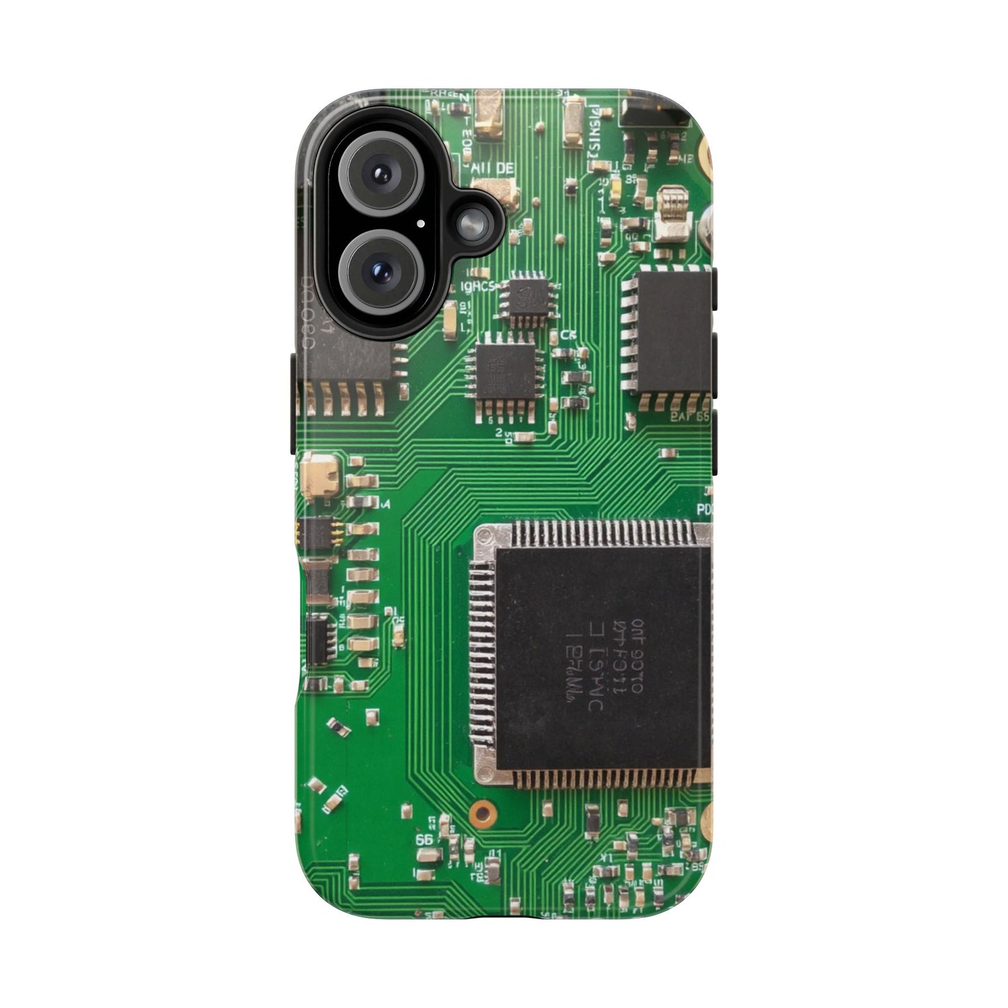 Circuit Board Tough Phone Case - Durable Tech Design