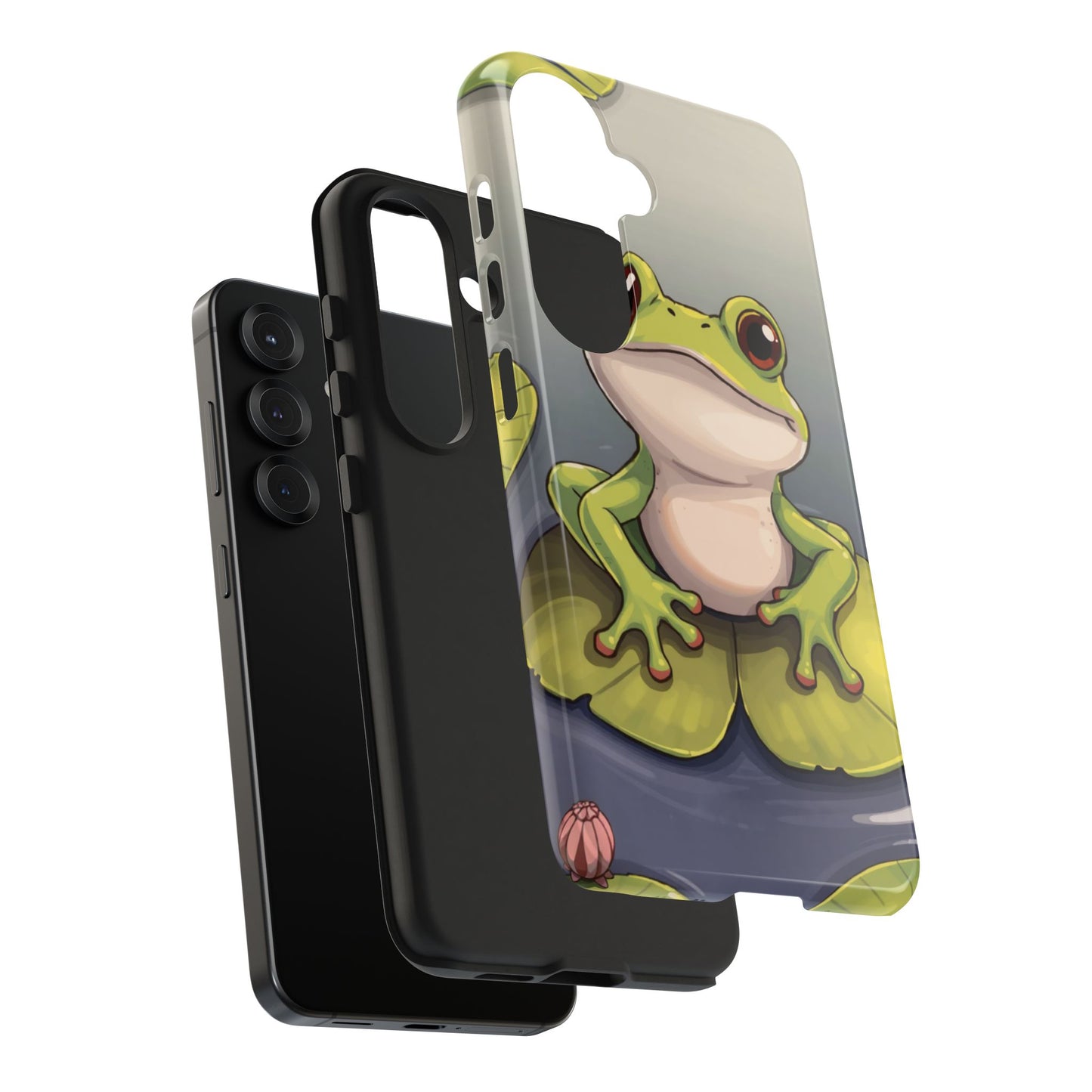 Cute Frog Tough Phone Case - Durable Protection with Nature Vibe