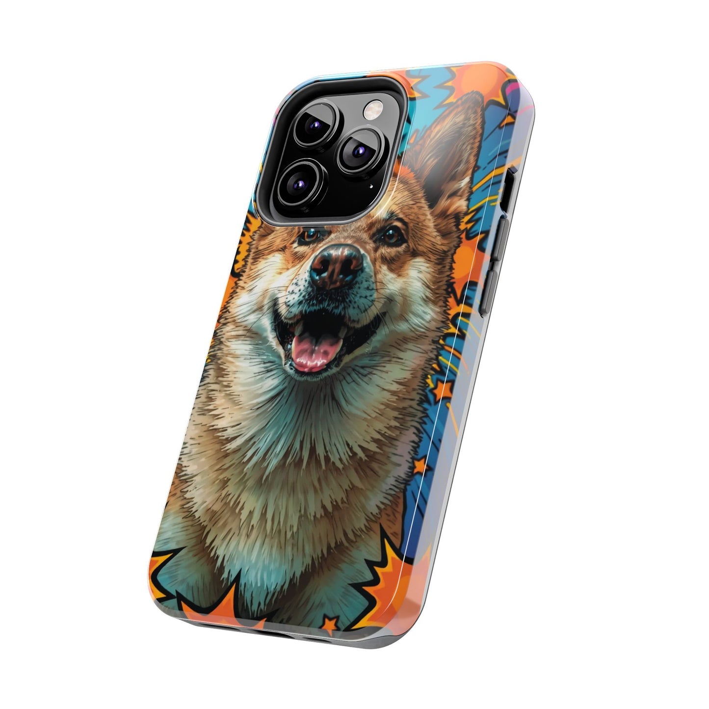 Vibrant Corgi Tough Phone Case - Fun Design for Pet Lovers
