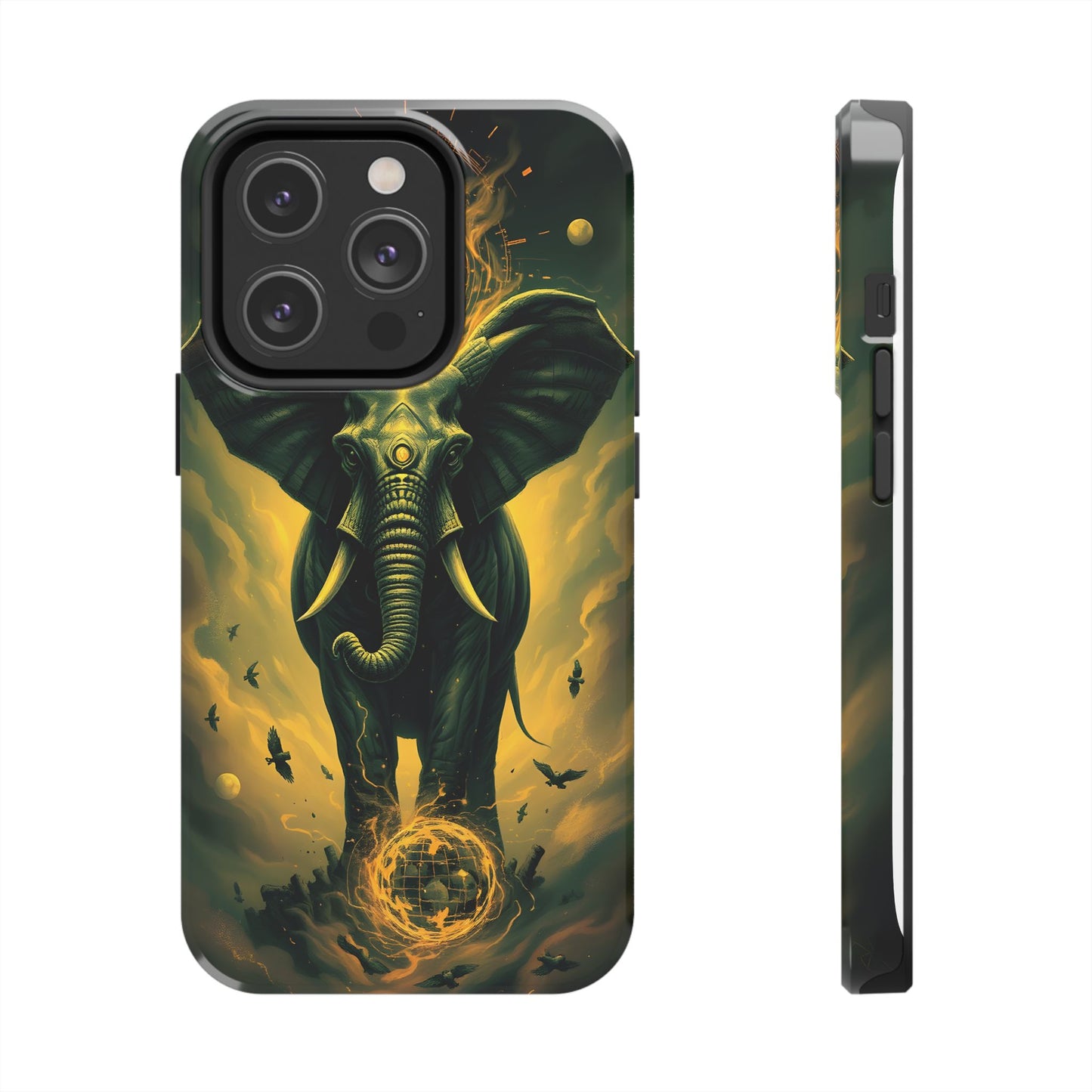 Majestic Elephant Clouds Tough Phone Case - Durable Protection with Bold Design - for iPhone