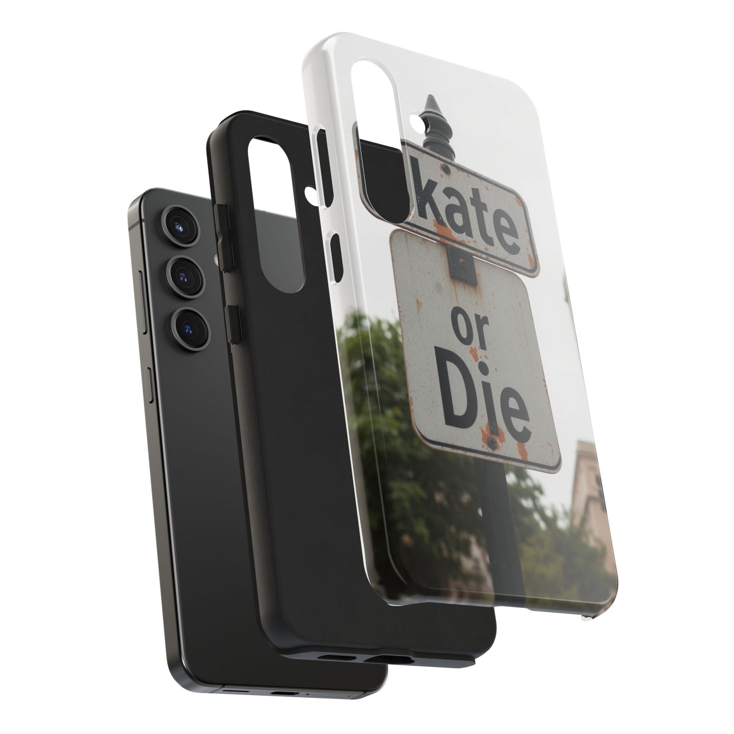 Skate or Die Tough Phone Case - Durable Protection for Skaters