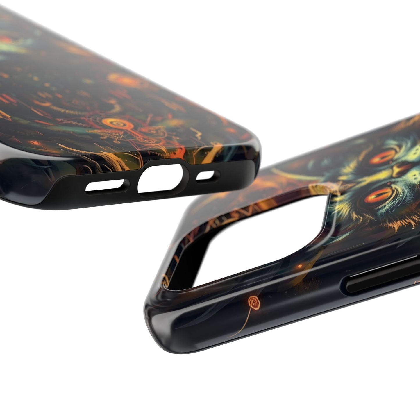 Mystical Cat Queen Tough Phone Case – Unique Protection for Cat Lovers - for iPhone