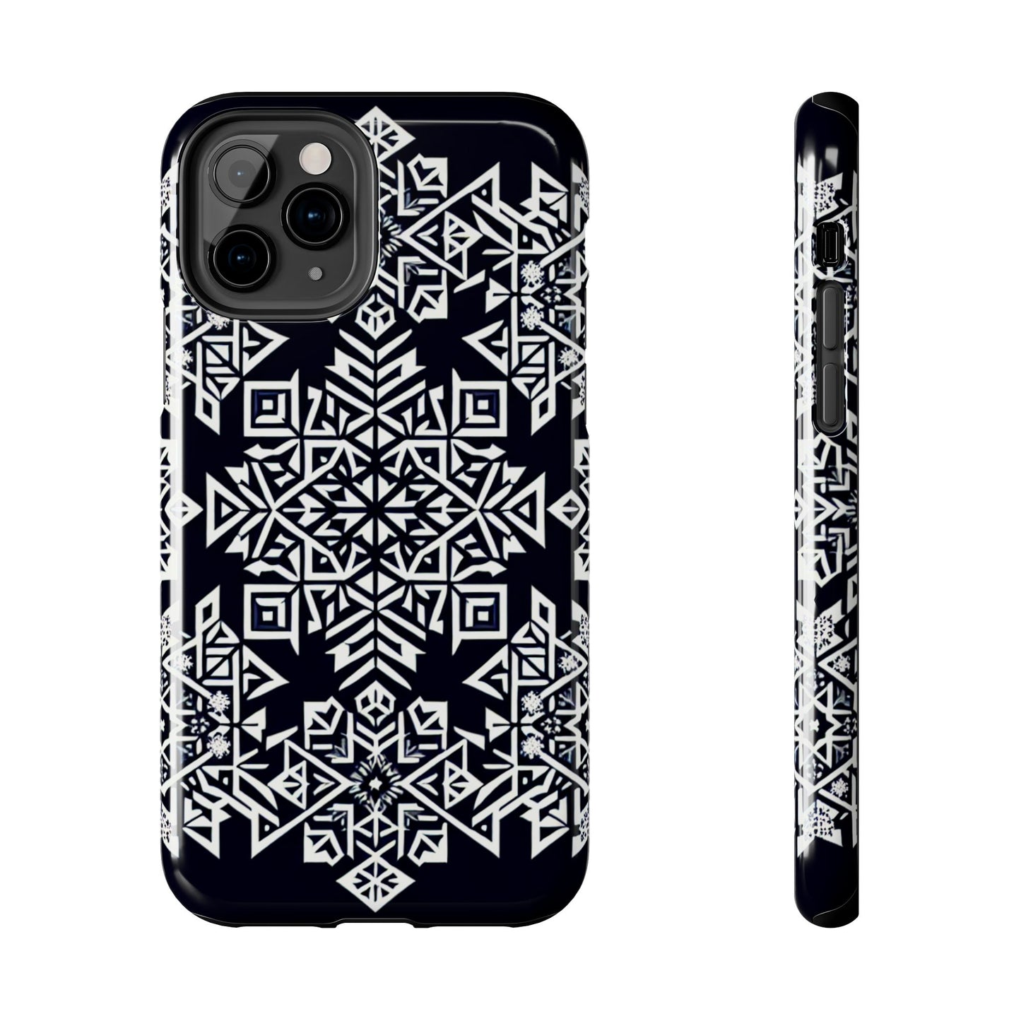 Winter Wonderland Tough Phone Case - Digital Snowflake - for iPhone