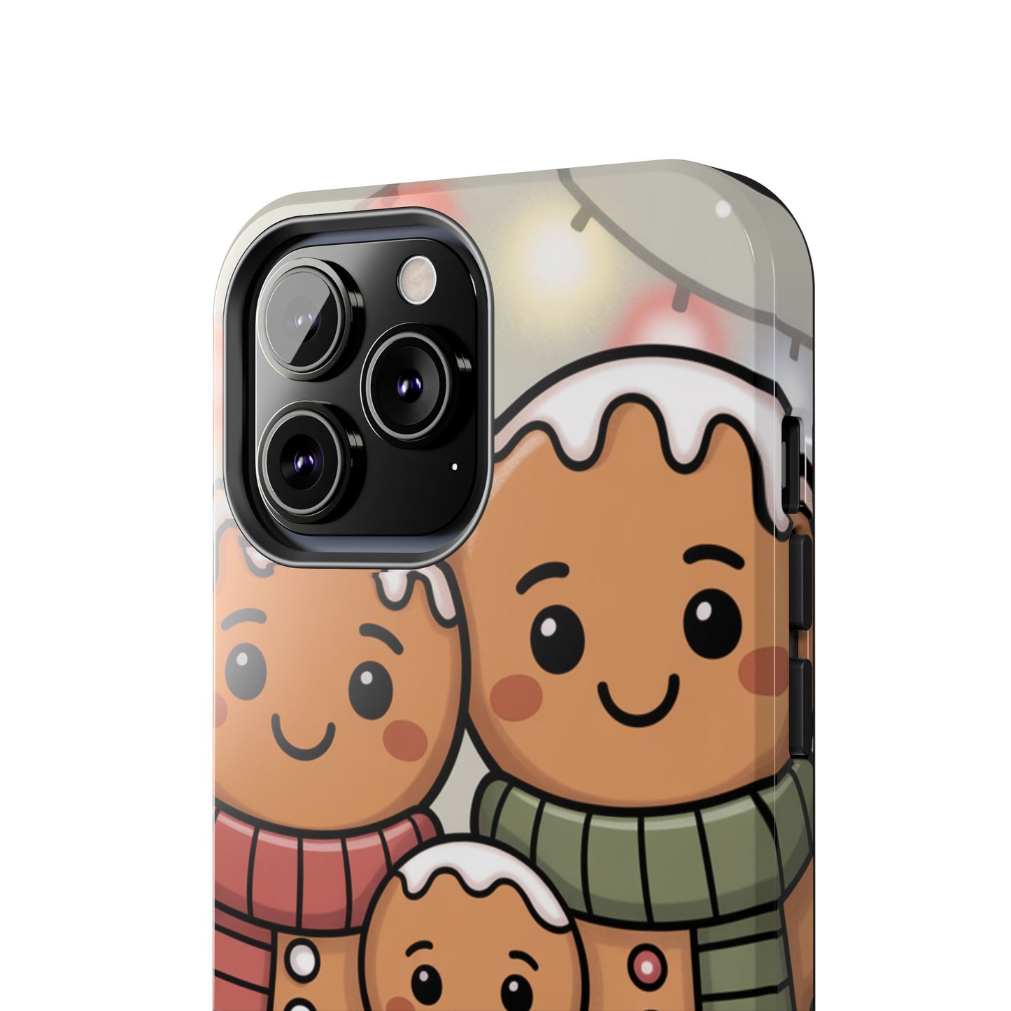 Gingerbread Cartoon Family Tough Phone Case – Festive Holiday Protection