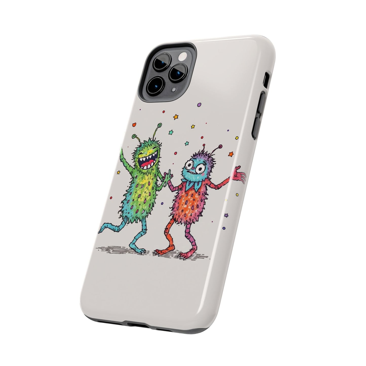 Colorful Monster Tough Phone Case - Fun and Playful Design