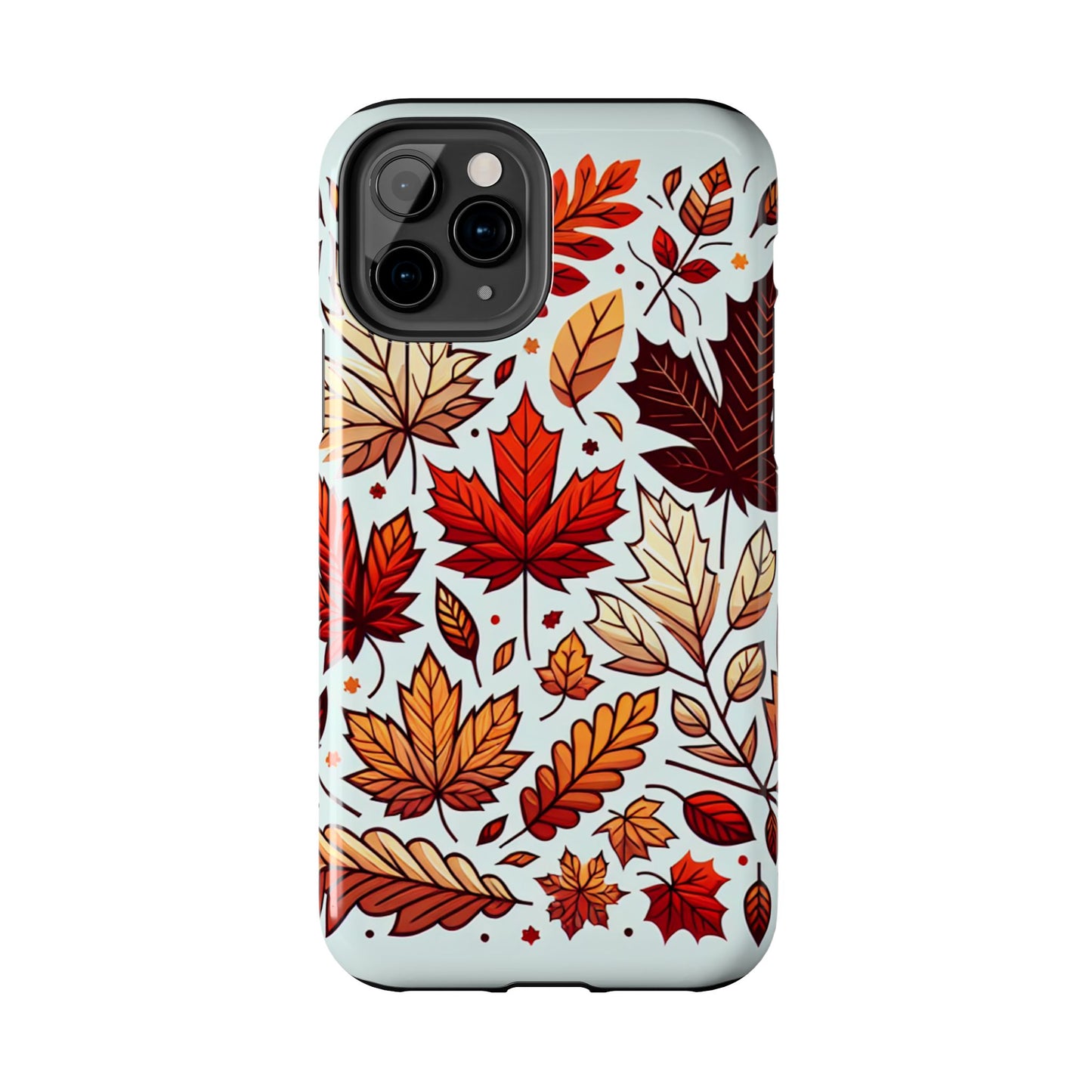 Autumn Leaves Tough Phone Case - Leaves Pattern - for iPhone