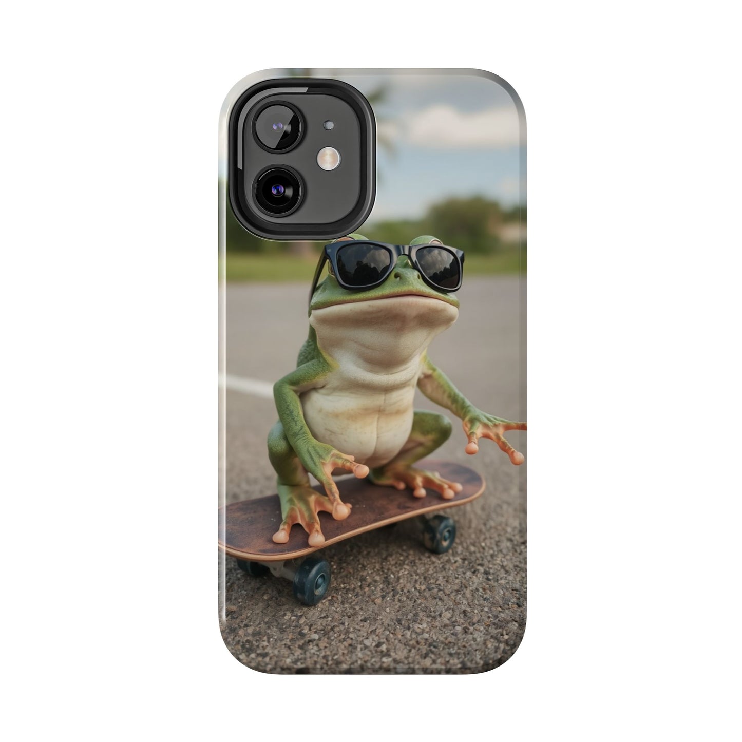 Cool Frog Skateboard Phone Case - Tough and Stylish Protection