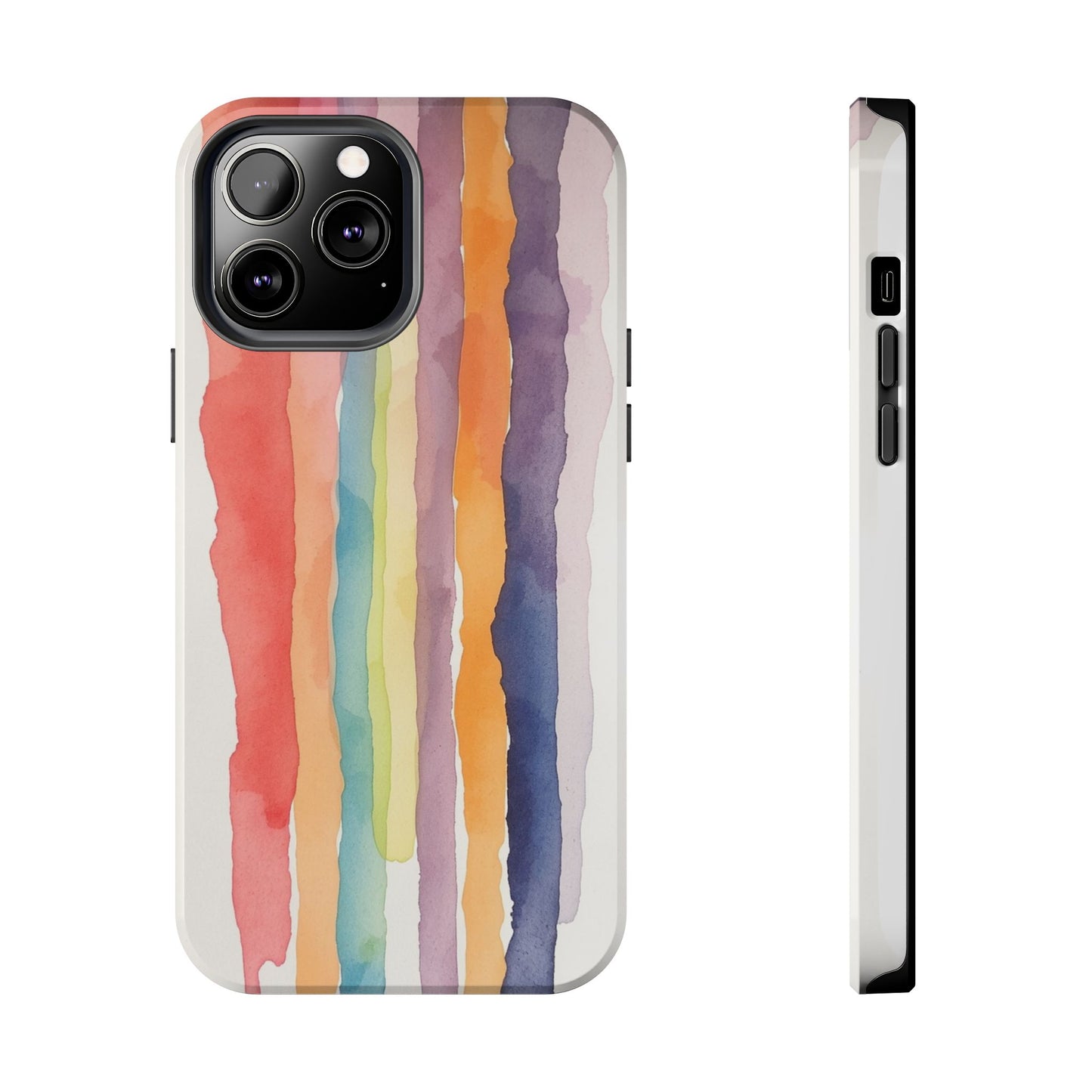Colorful Watercolor Tough Phone Case - Stylish and Durable Cover for Creative Souls