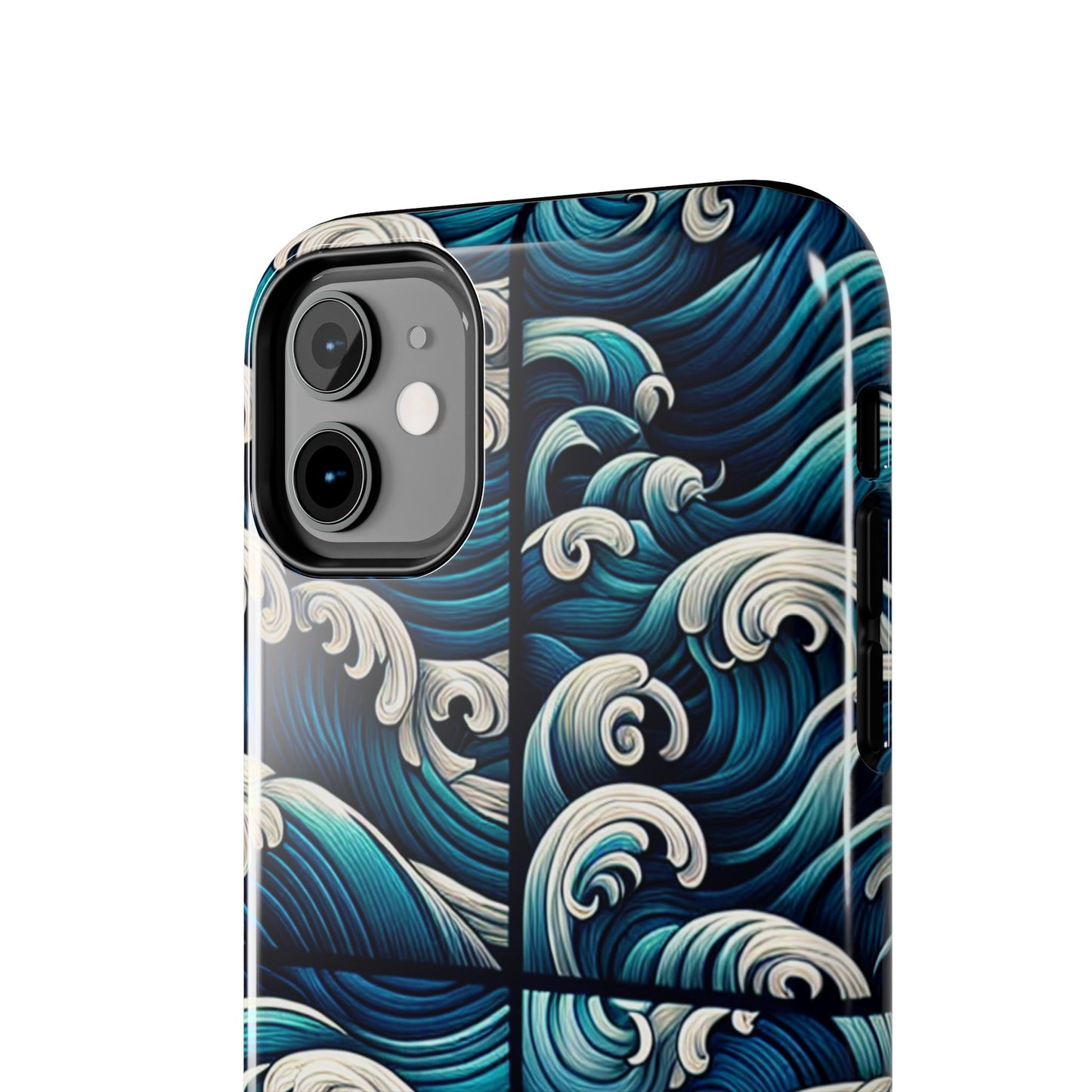Ocean Waves Tough Phone Case - Durable Protection with Artistic Design - for iPhone