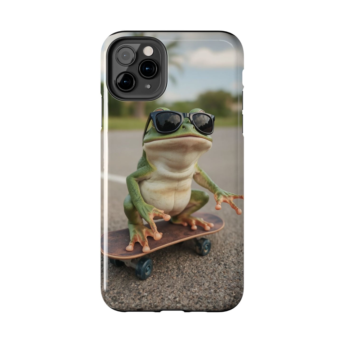 Cool Frog Skateboard Phone Case - Tough and Stylish Protection