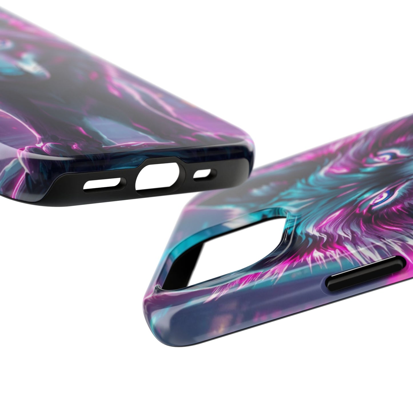 Fierce Wolf Phone Case - Tough & Vibrant Design for Animal Lovers