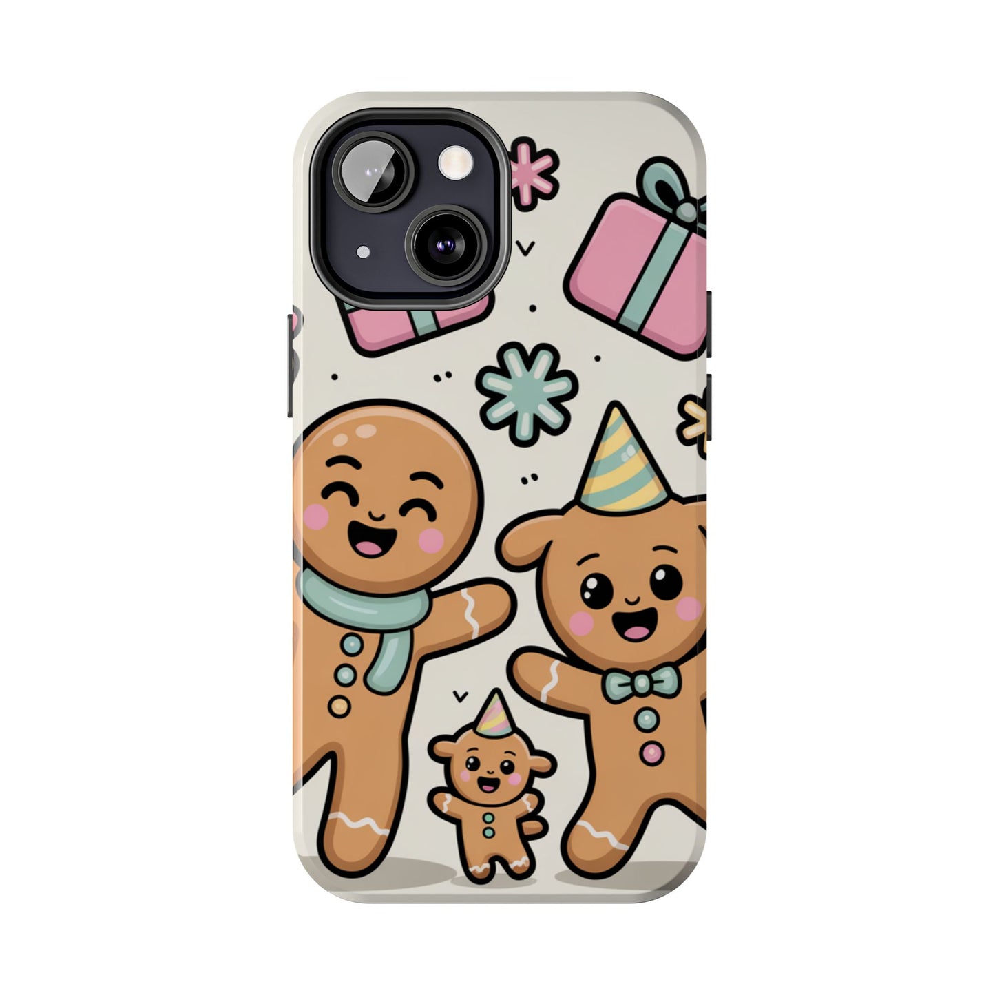 Gingerbread Family Dancing Holiday Phone Case