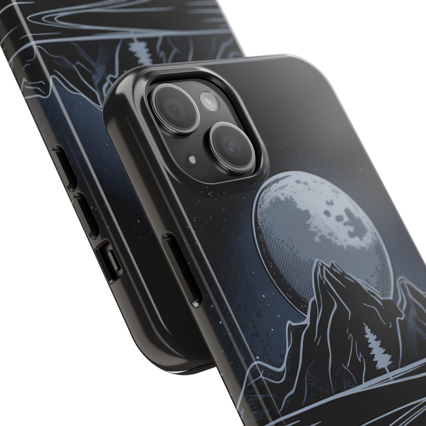 Moonlit Mountain Tough Phone Case Dark Fantasy
