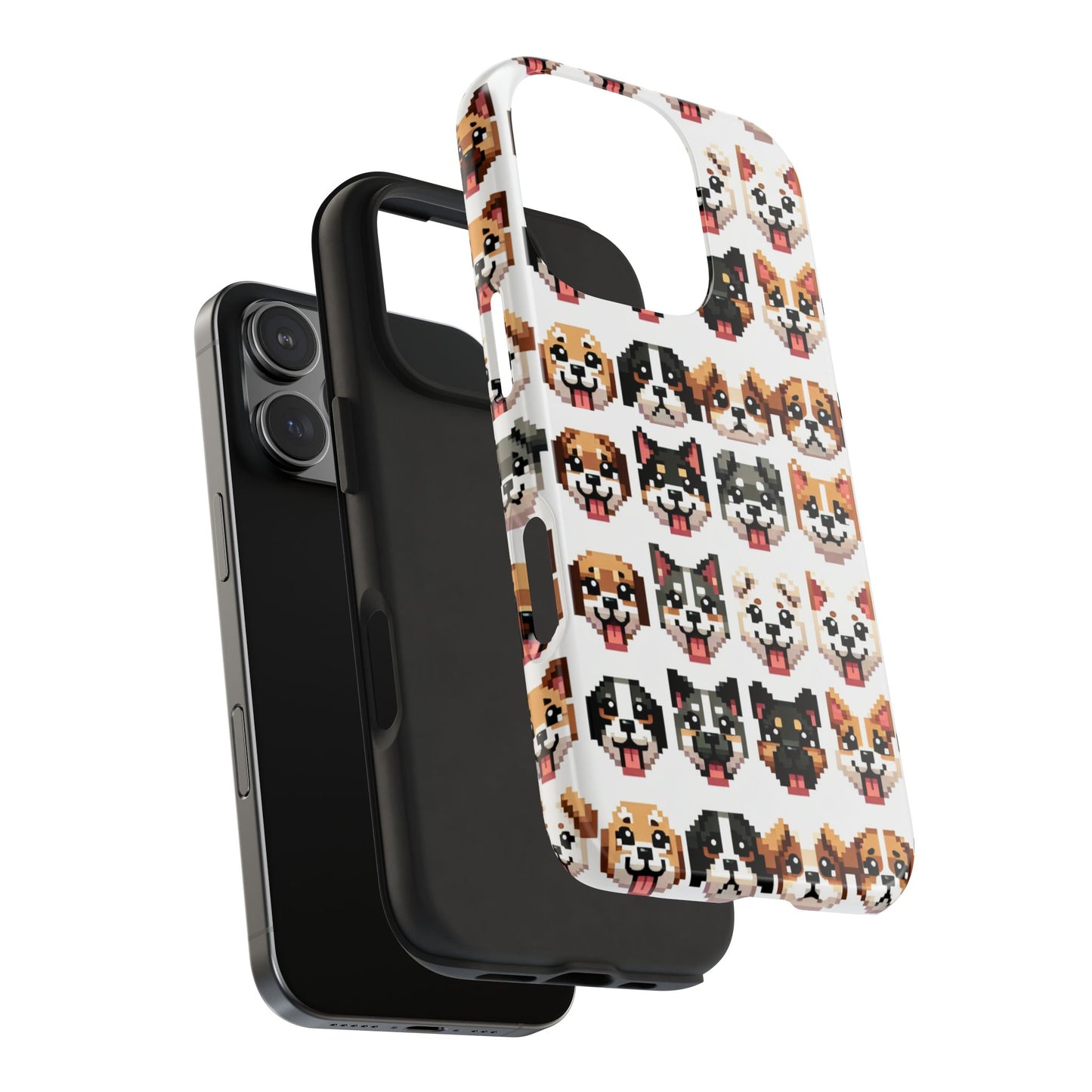 Pixelated Dog Breed Tough Phone Case - Cute, Durable Protection for Pet Lovers - for iPhone