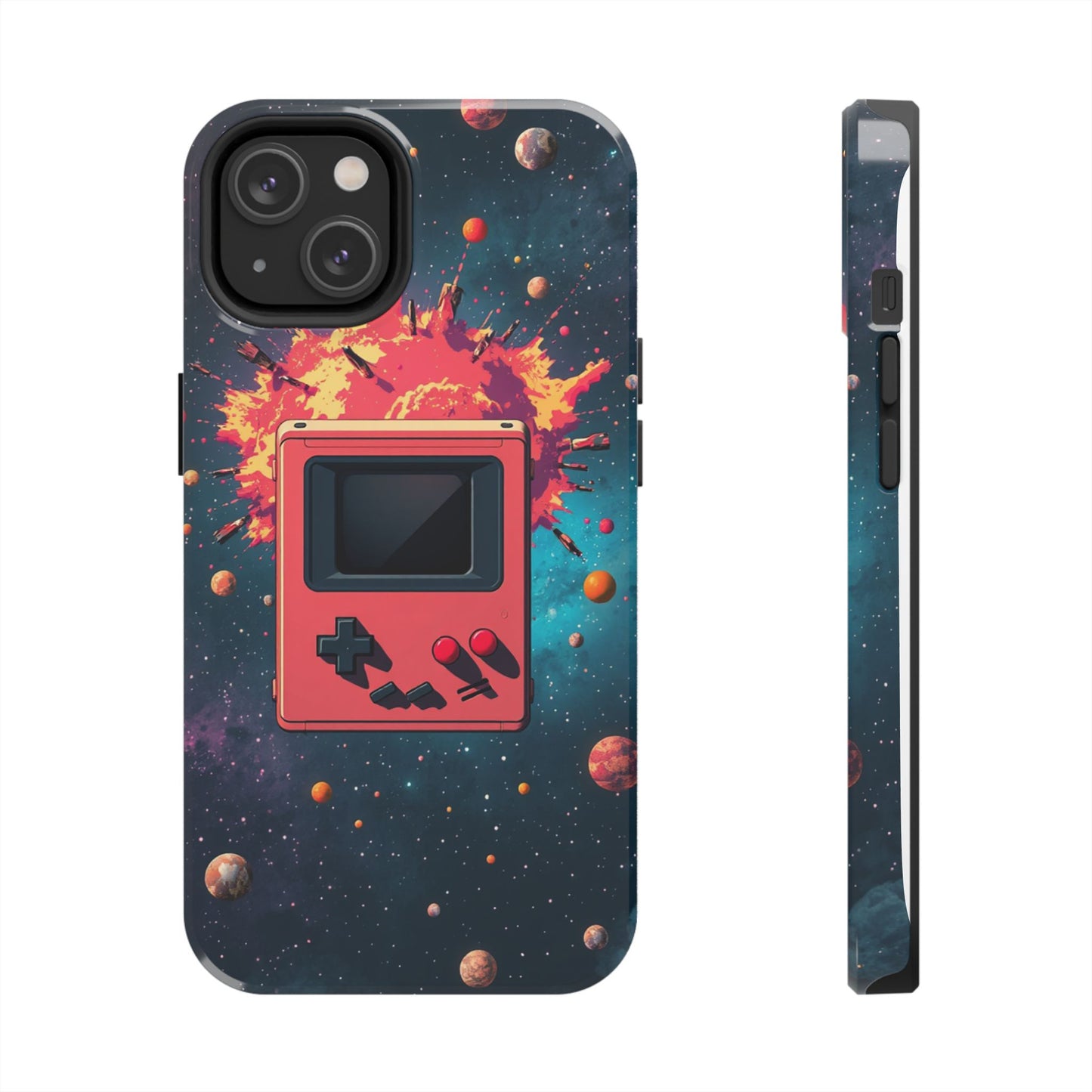 Retro Gaming Tough Phone Case - Space Adventure Design