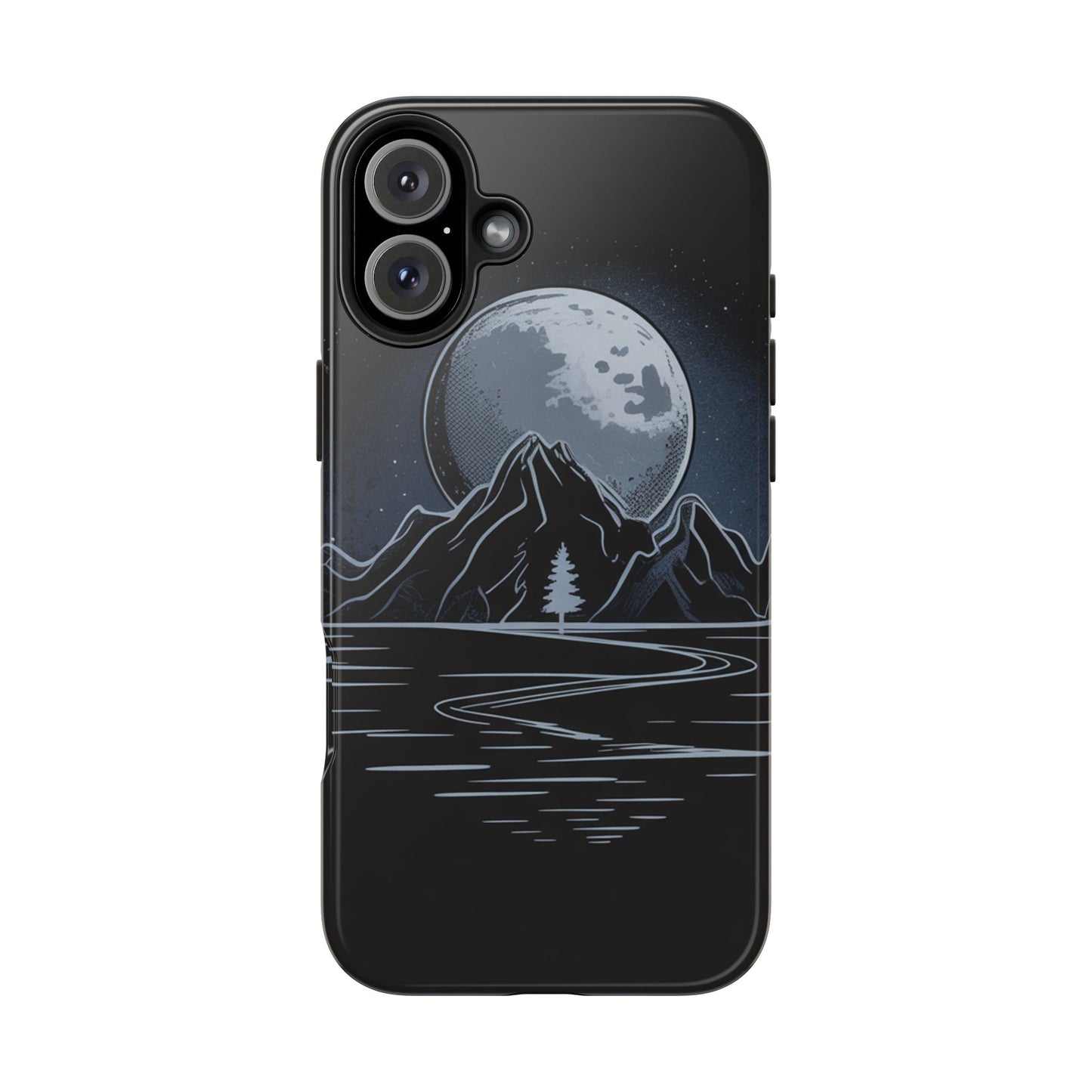 Moonlit Mountain Tough Phone Case Dark Fantasy