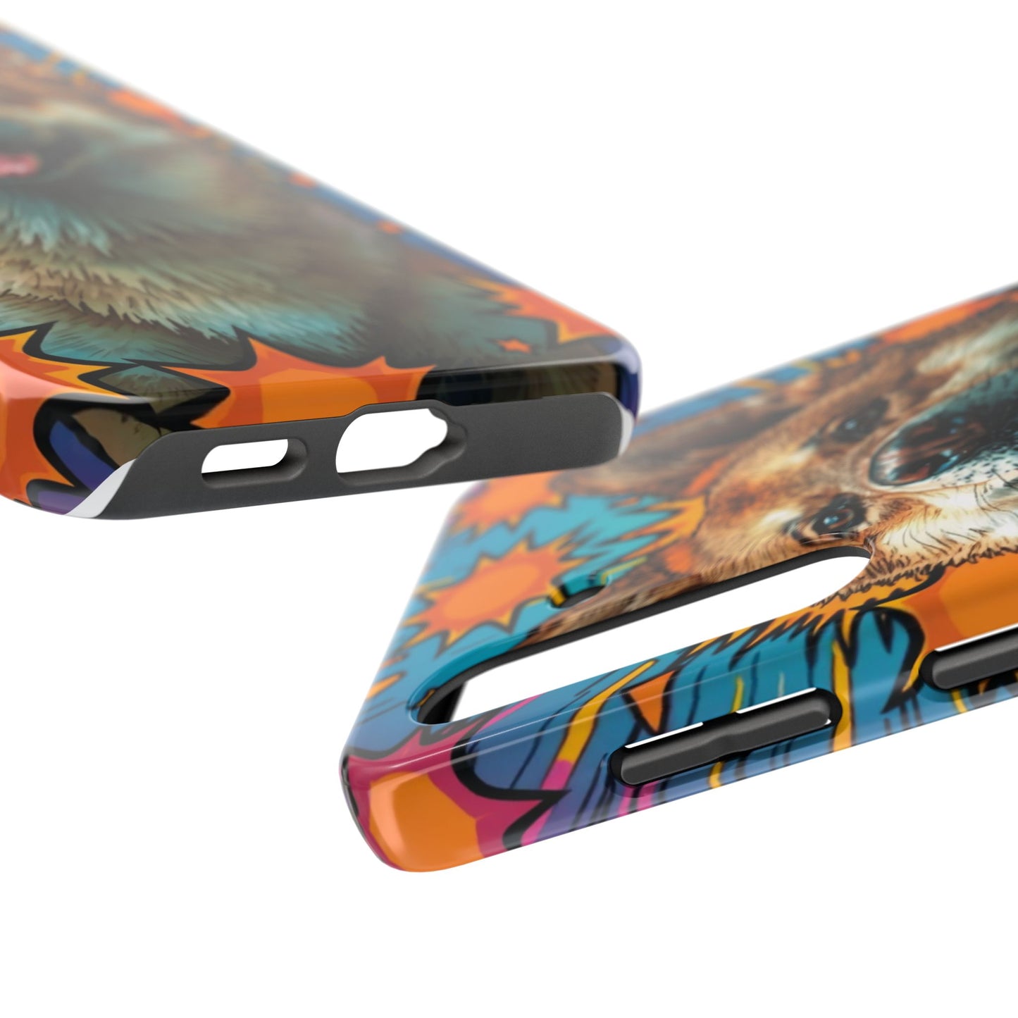 Vibrant Corgi Tough Phone Case - Fun Design for Pet Lovers