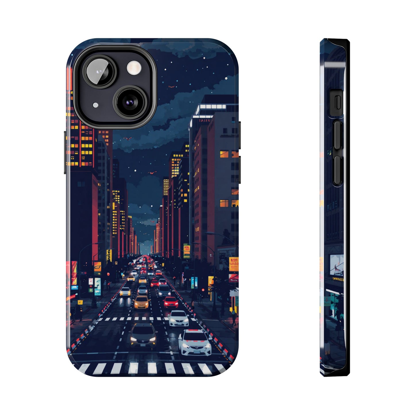 Urban Nightlife Tough Phone Case - Durable & Stylish Protection