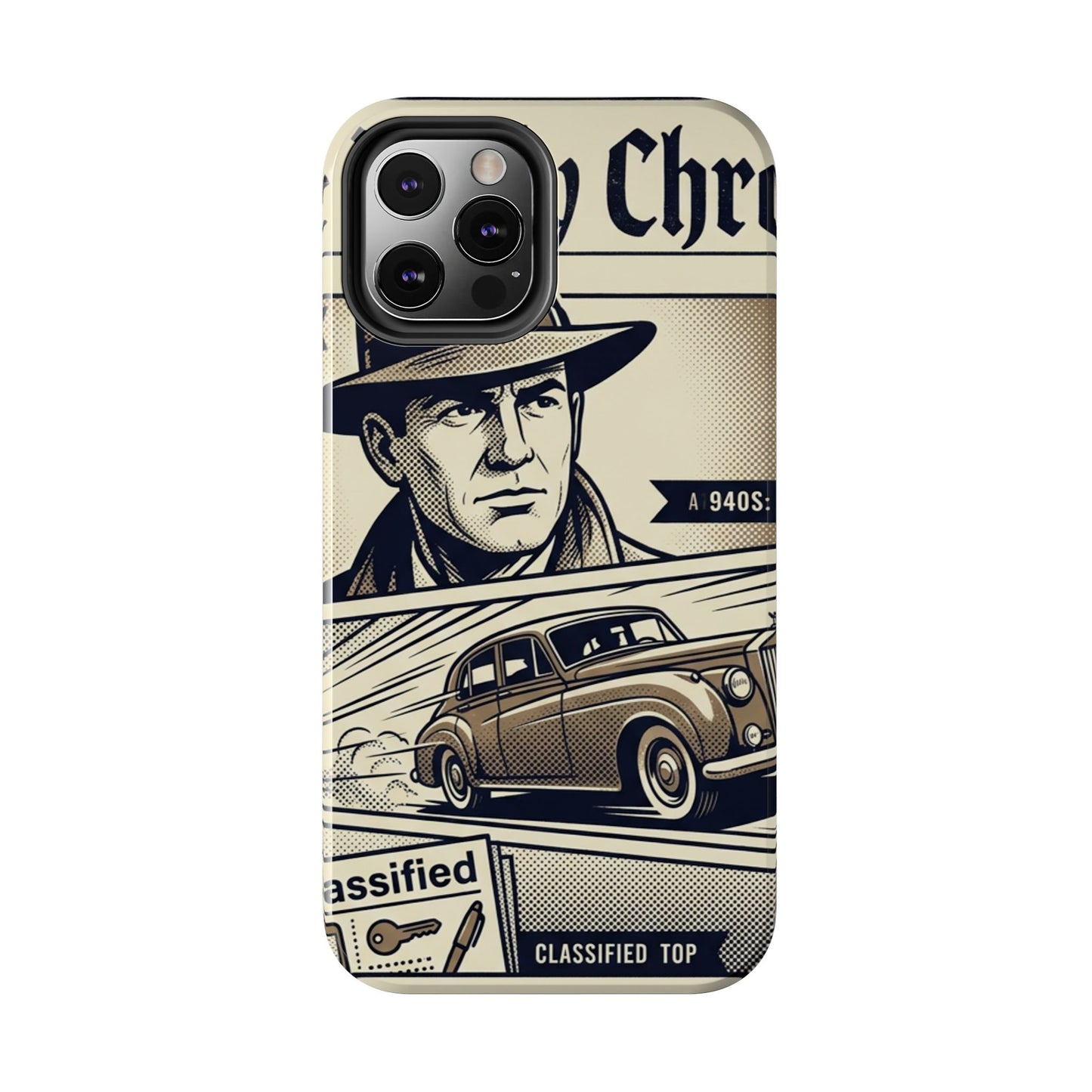 Old Newspaper Tough Phone Case