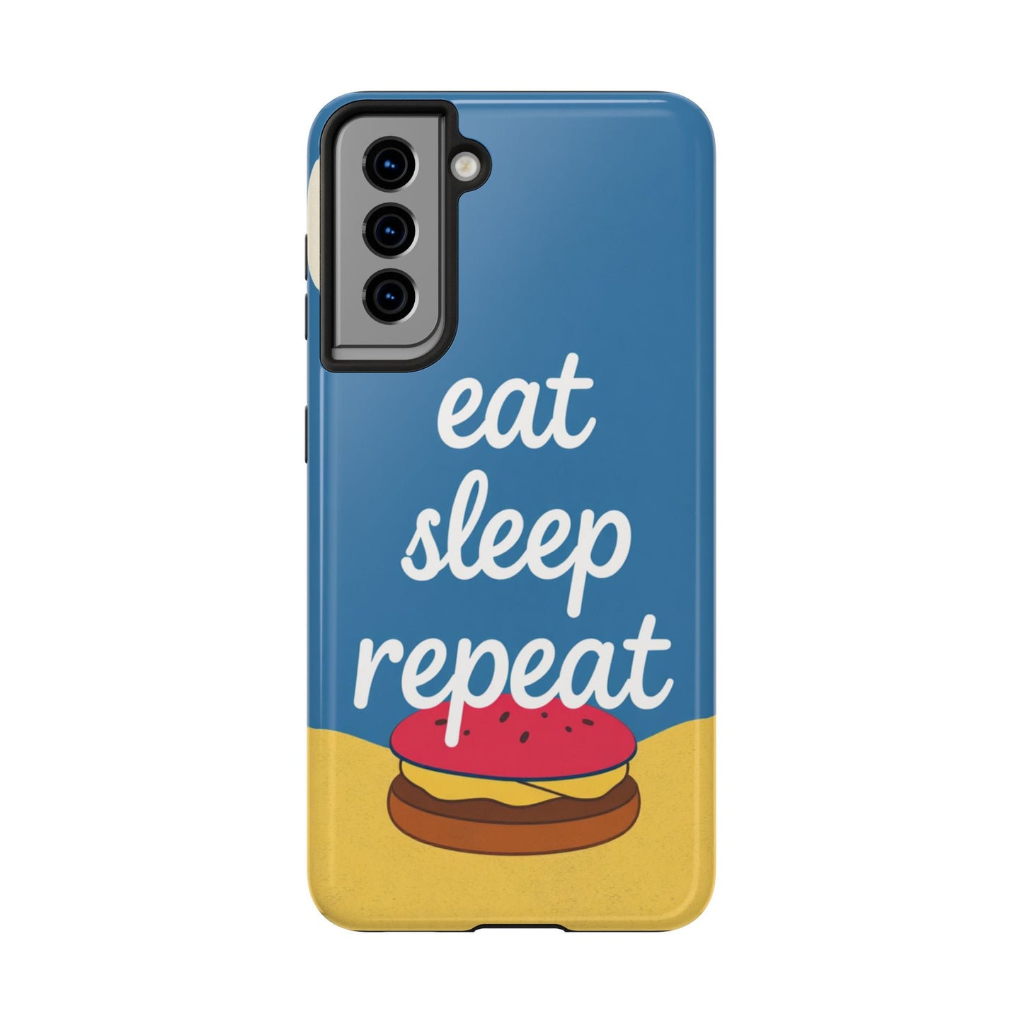 Eat, Sleep, Repeat Phone Case – Fun & Durable Tough Phone Cases for Food Lovers