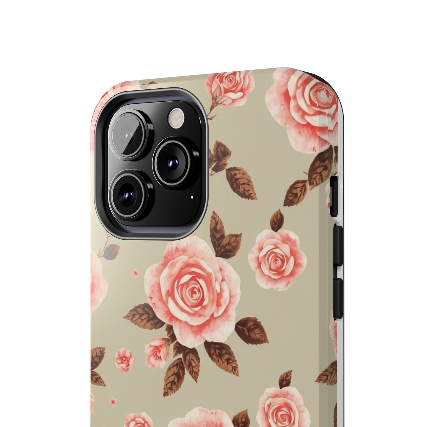 Elegant Floral Tough Phone Case for Stylish Protection - for iPhone