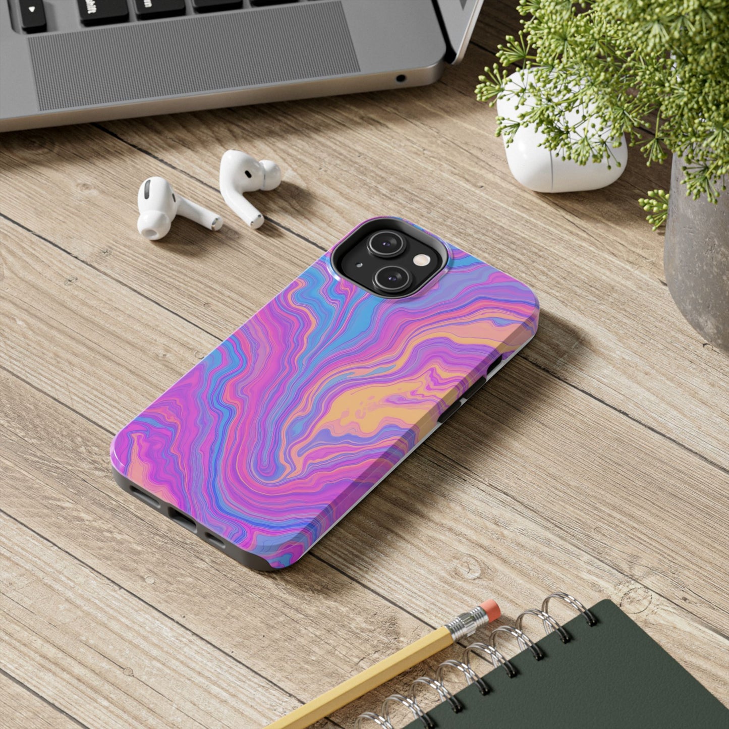 Pop Art Liquid Texture Marble Phone Case - Tough & Stylish Design - for iPhone