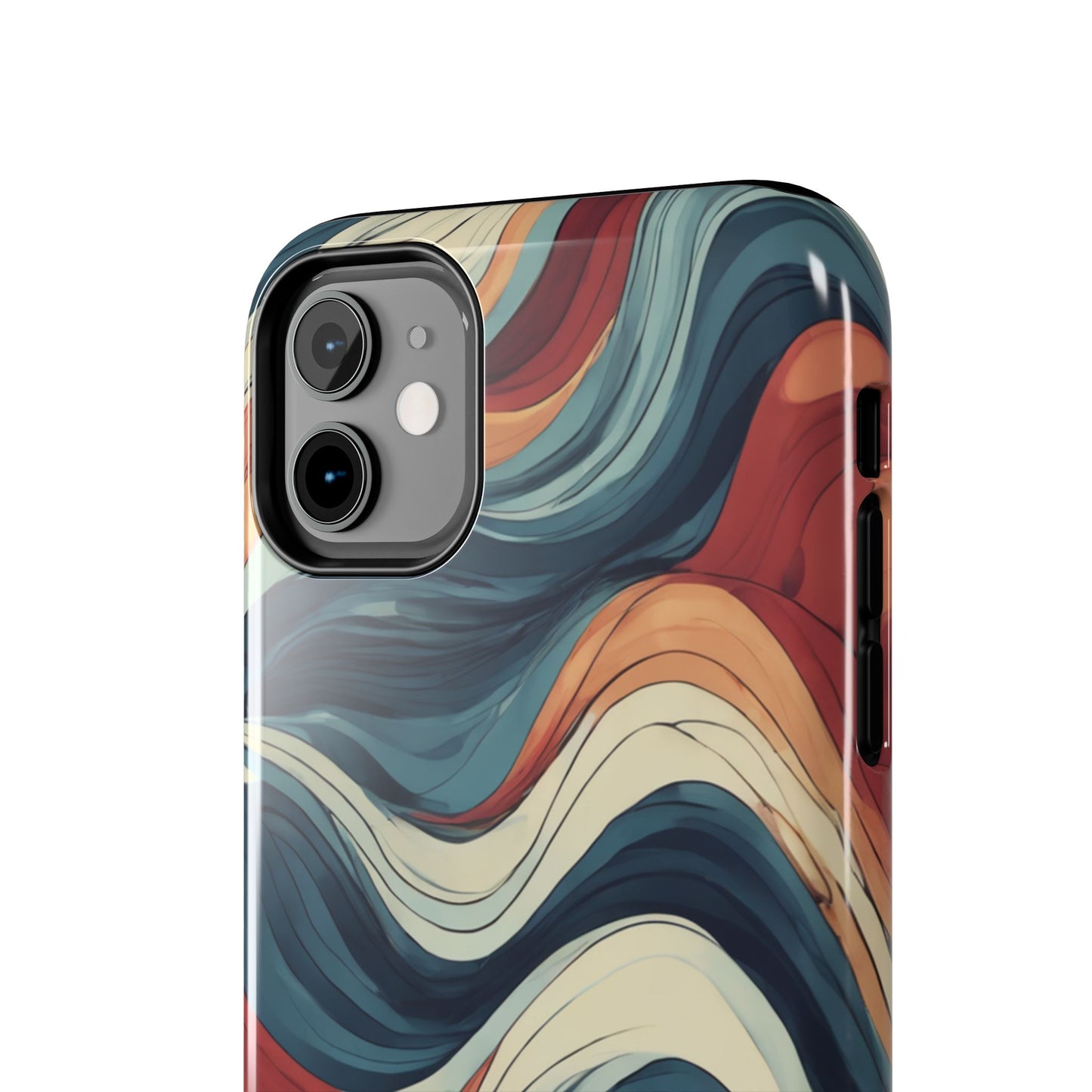 Abstract Wave Tough Phone Case | Stylish Protection for Daily Use - for iPhone