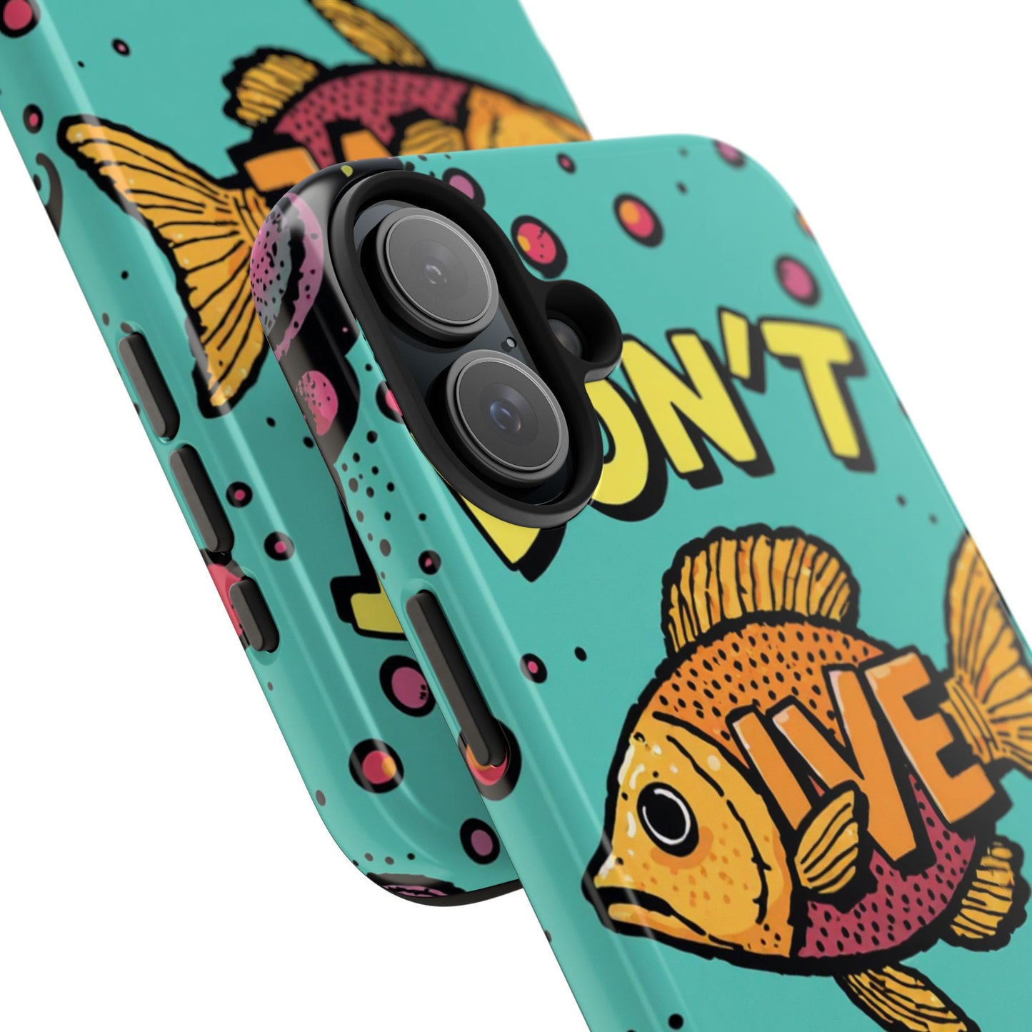 Catchy Fish-Themed Tough Phone Cases, Unique Gift for Fish Lovers, Durable Protection for Phones, Fun Aquatic Design, Ideal for Holidays