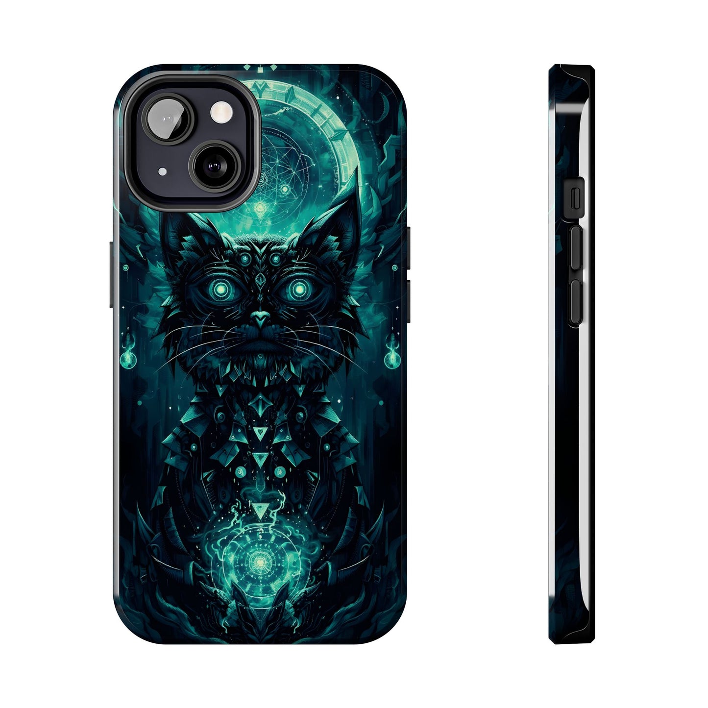 Mystical Dark Cat Phone Case - Tough Protective Cover for Cat Lovers - for iPhone