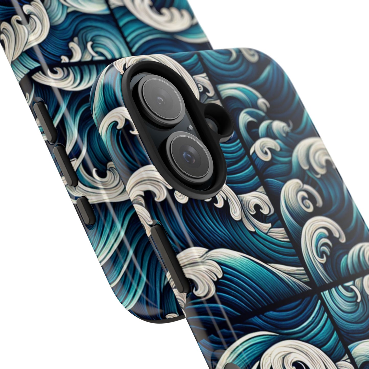 Ocean Waves Tough Phone Case - Durable Protection with Artistic Design - for iPhone