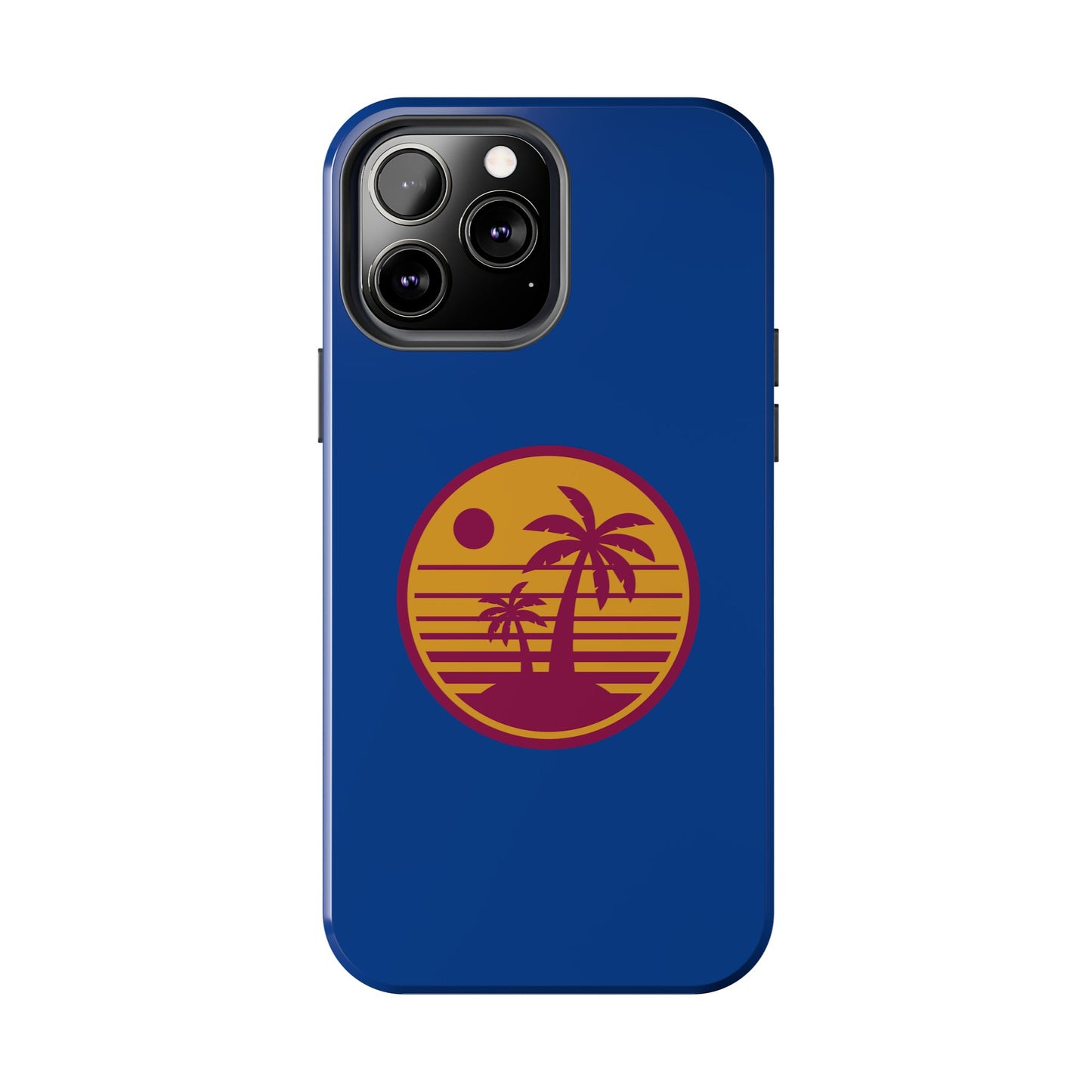 Retro Sunset Tough Phone Case - Vibrant Beach Vibes for Summer Adventures - for iPhone