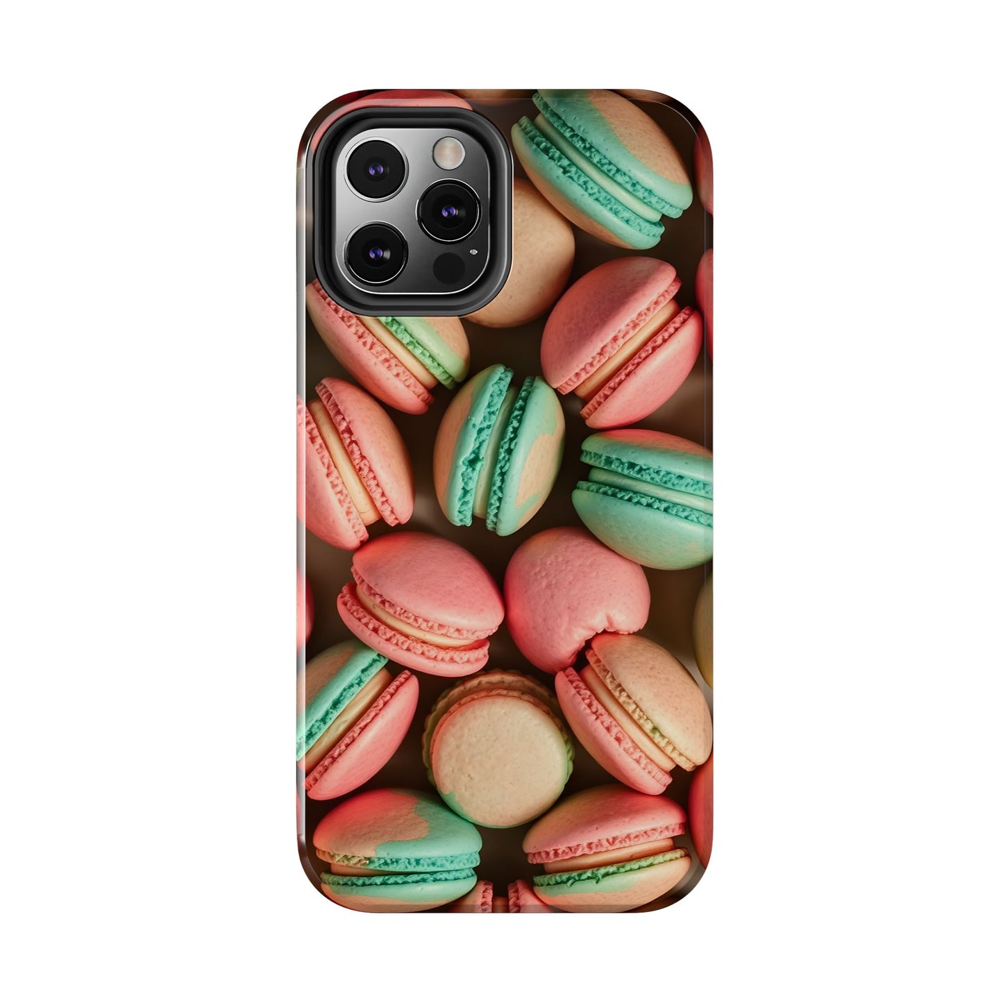 Colorful Tasty Macarons Tough Phone Case - Durable Protection with Sweet Aesthetic - for iPhone