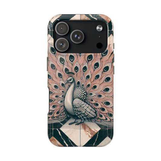 Peacock Tough Phone Case | Stylish & Durable Artwork - for iPhone