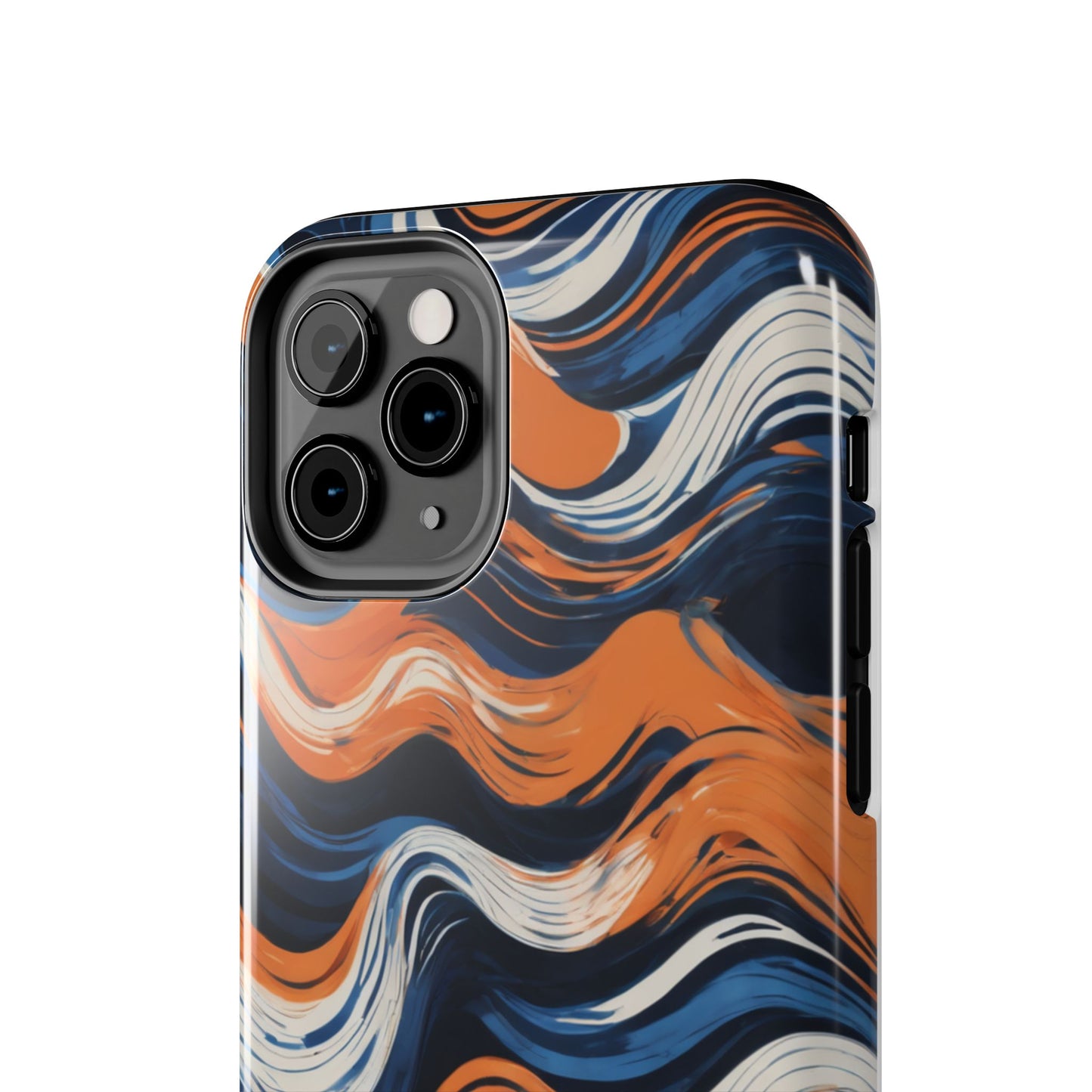 Wave Pattern Tough Phone Case - Stylish and Durable for Modern Lifestyle - for iPhone