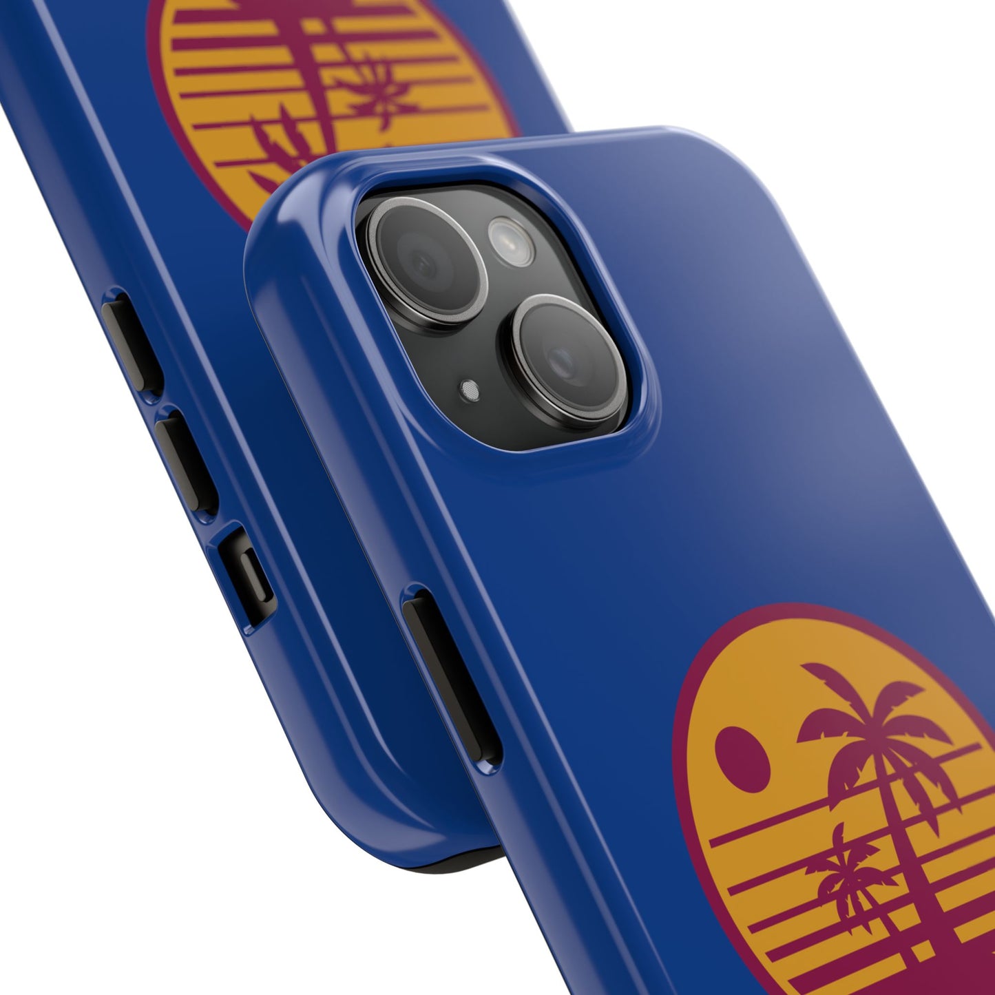 Retro Sunset Tough Phone Case - Vibrant Beach Vibes for Summer Adventures - for iPhone