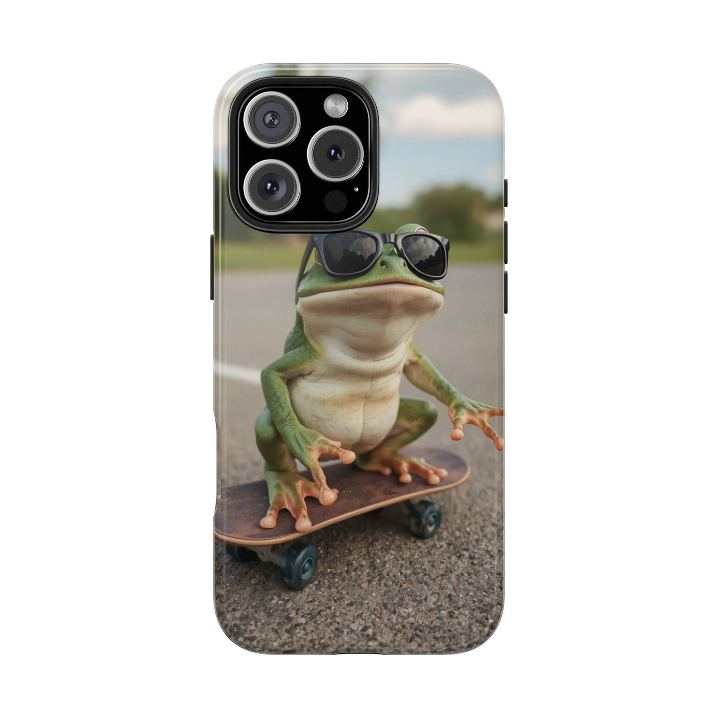 Cool Frog Skateboard Phone Case - Tough and Stylish Protection