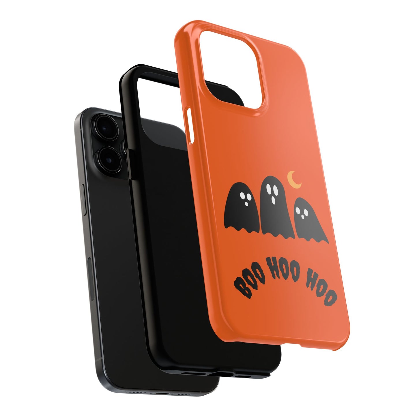 Halloween Ghost Phone Case - Boo Hoo Hoo Design - for iPhone