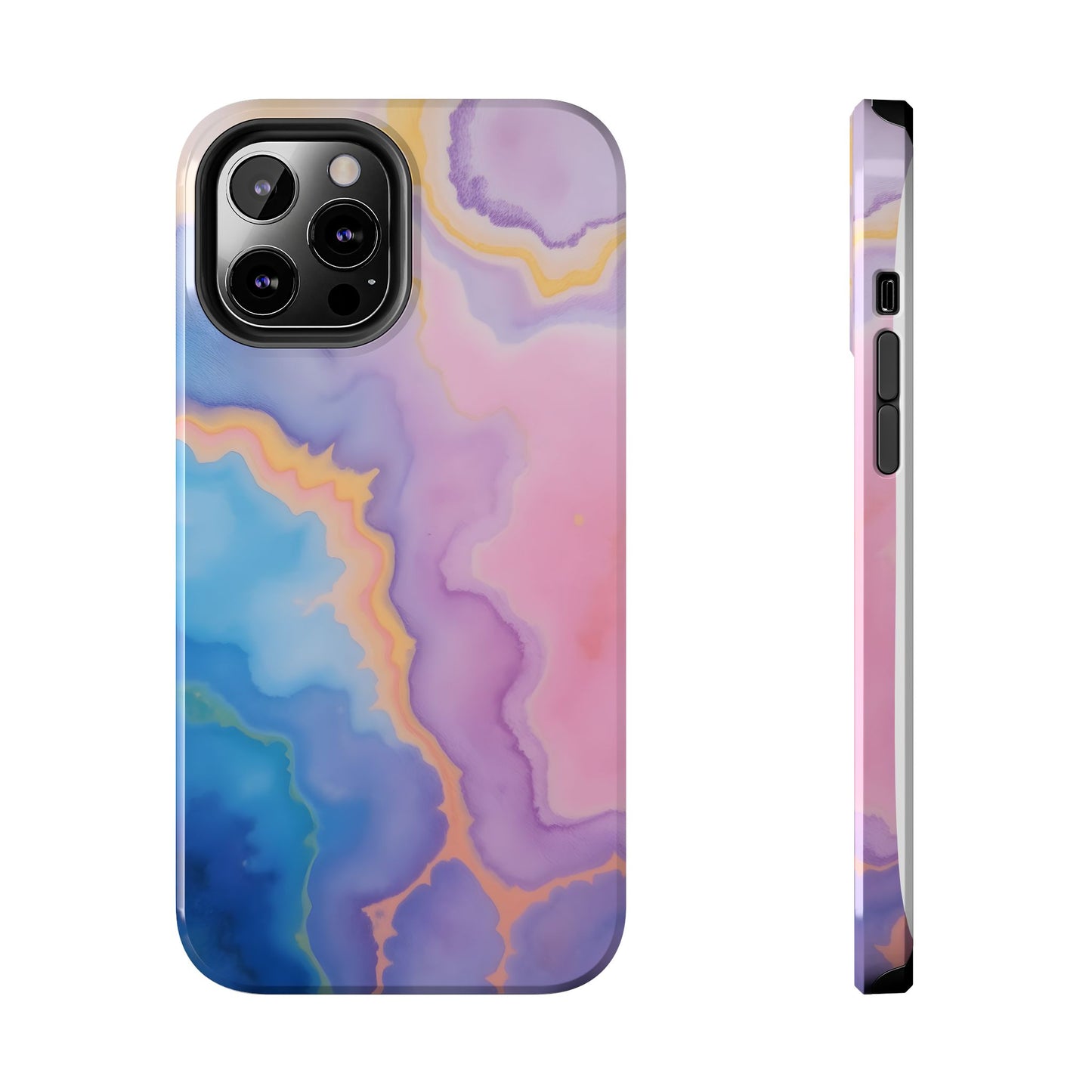 Watercolor Abstract Colors Tough Phone Case - Protective Cover for iPhone